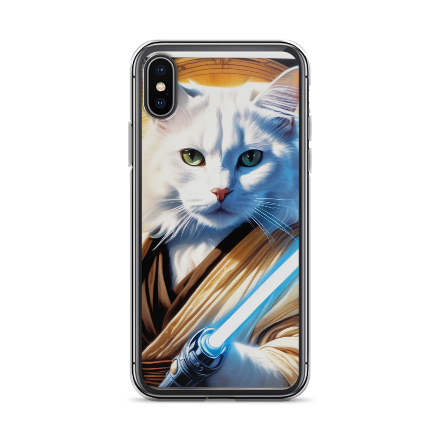PugMug Custom White Companion Cat iPhone Case