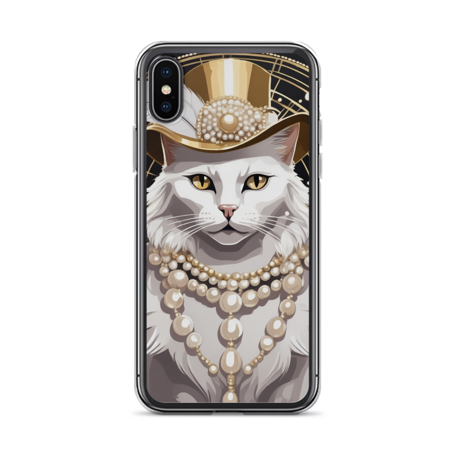 PugMug Custom White Companion Cat iPhone Case