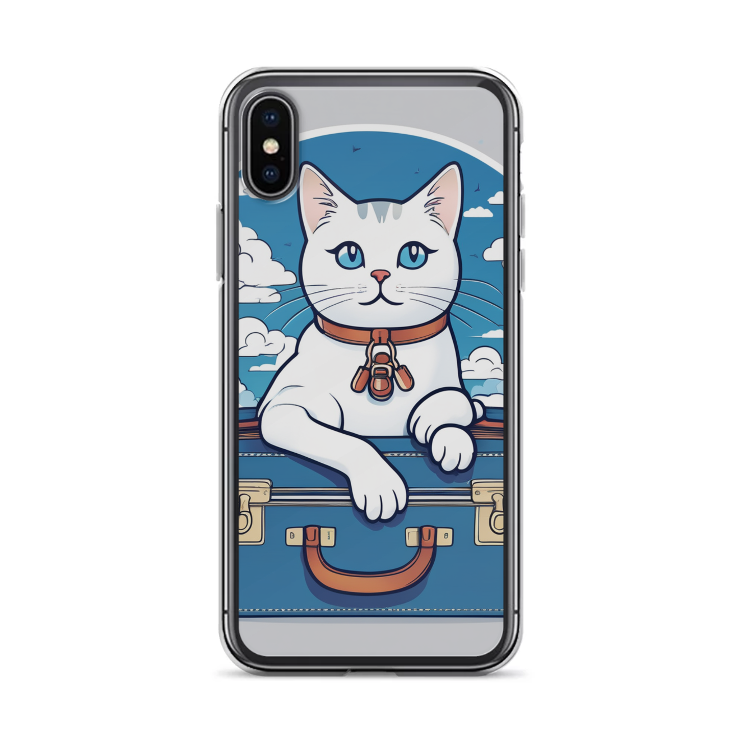 PugMug Custom White Companion Cat iPhone Case
