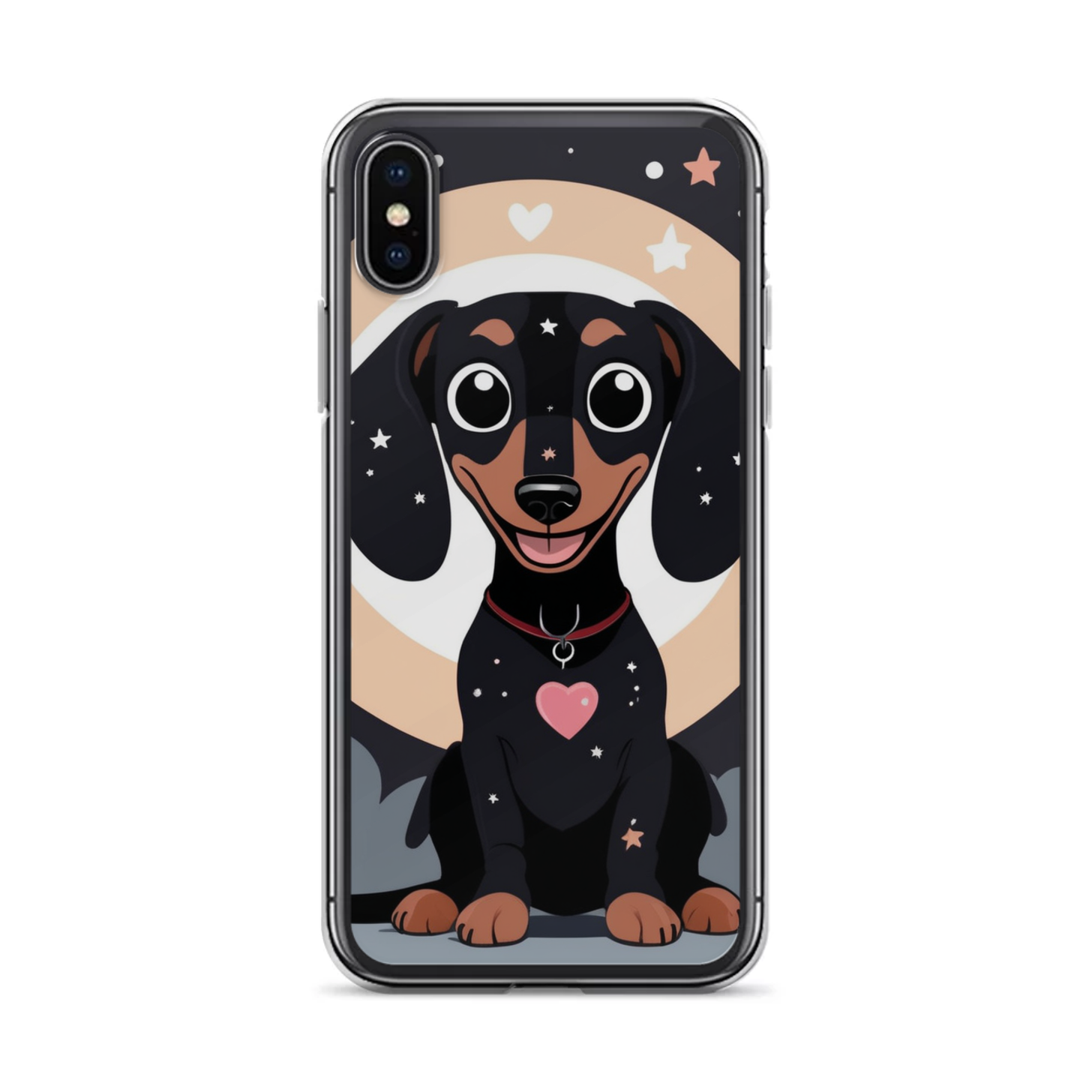 PugMug Custom Black Dachshund iPhone Case