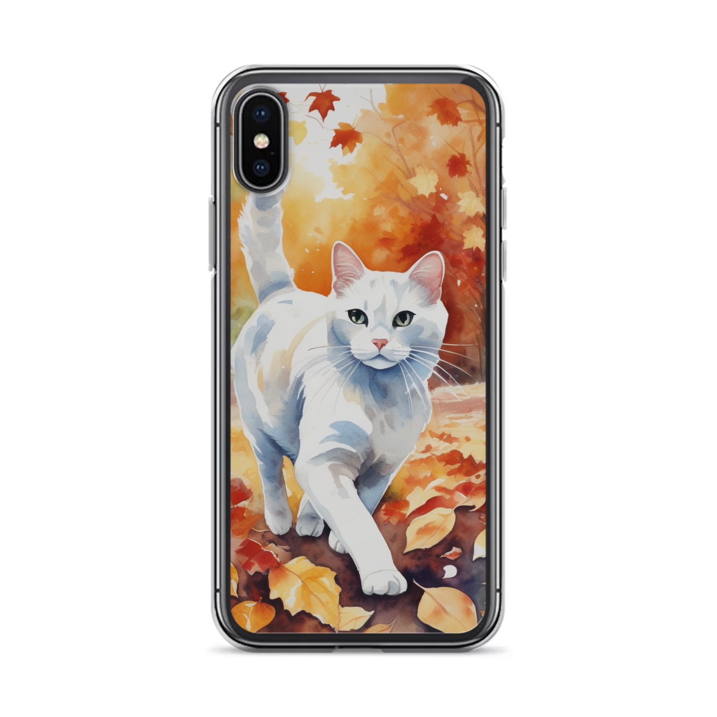 PugMug Custom White Companion Cat iPhone Case