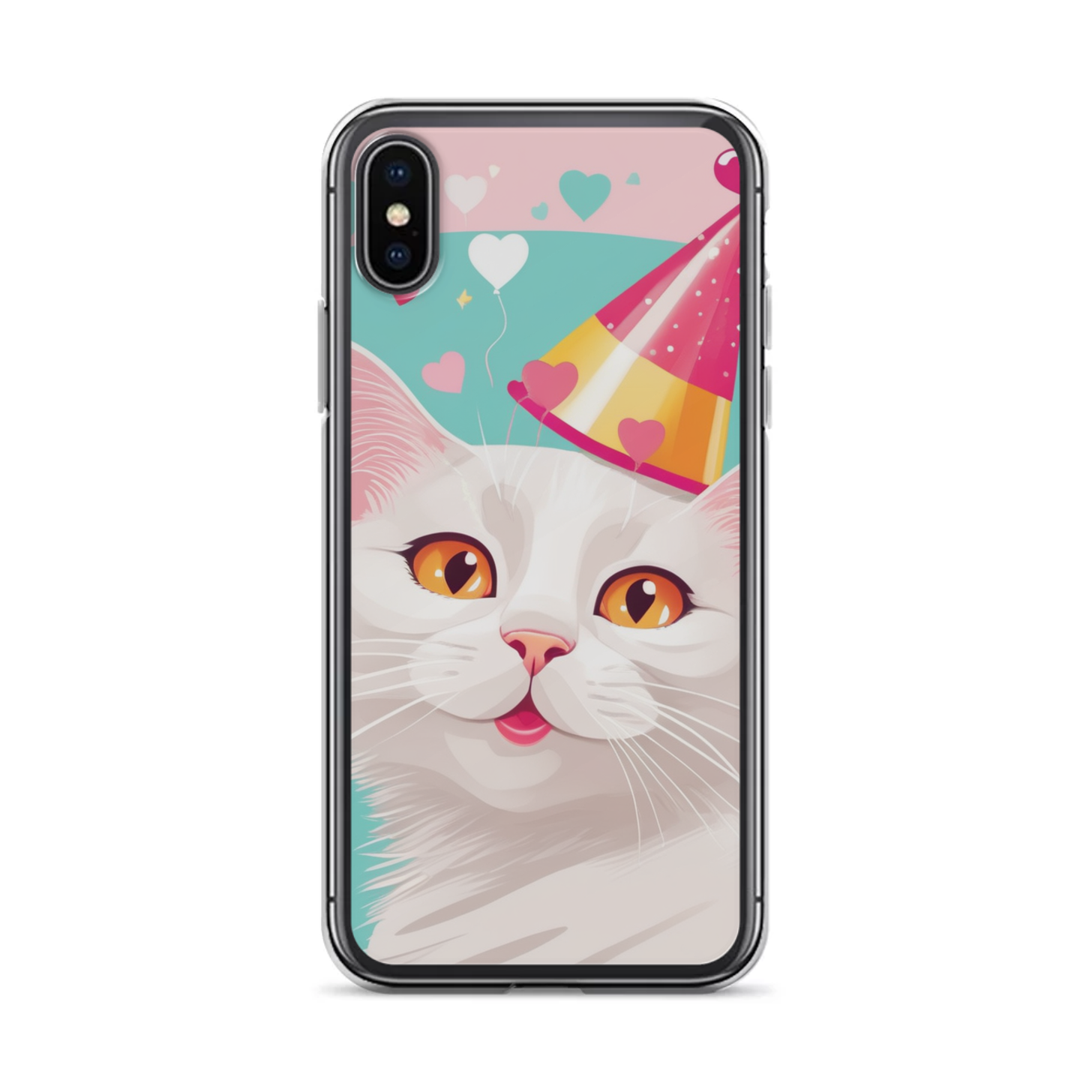 PugMug Custom White Companion Cat iPhone Case