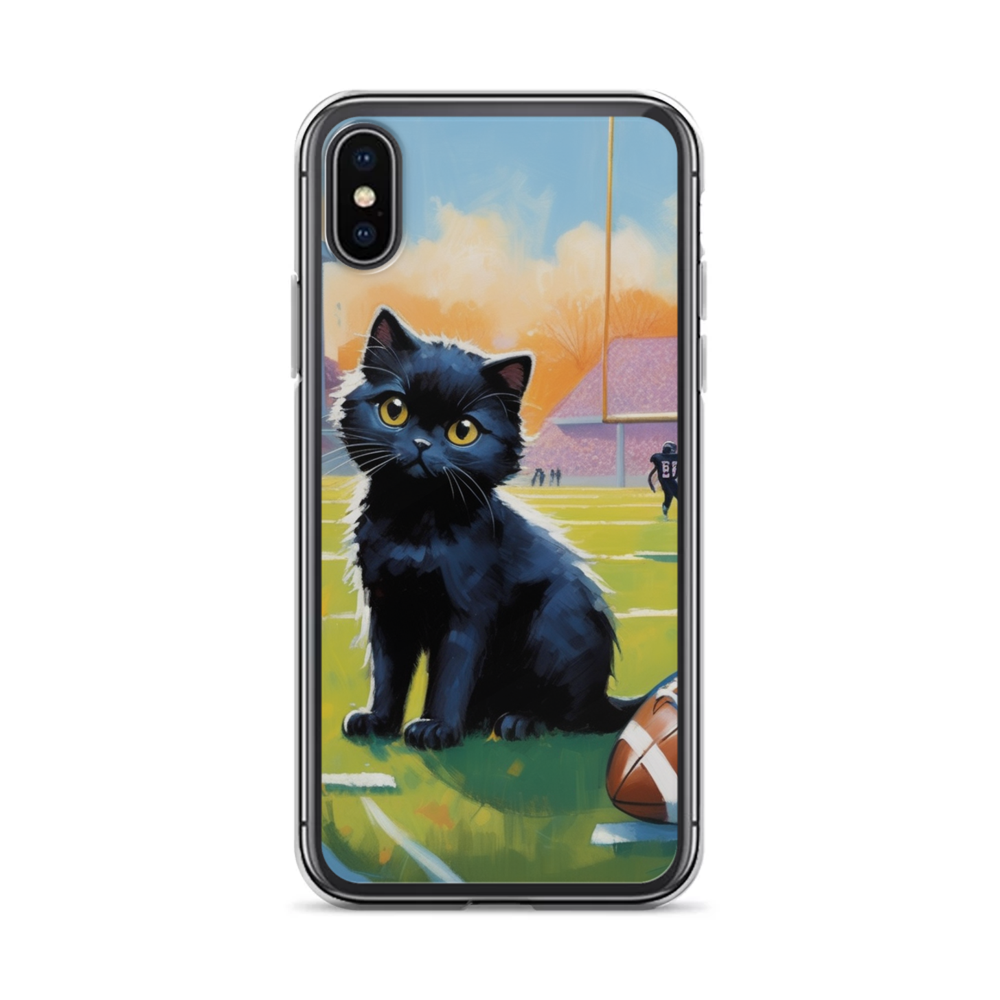 PugMug Custom Black Scottish Fold Cat iPhone Case