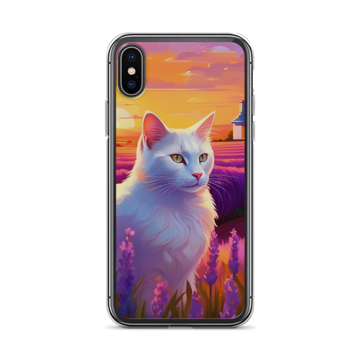 PugMug Custom White Companion Cat iPhone Case