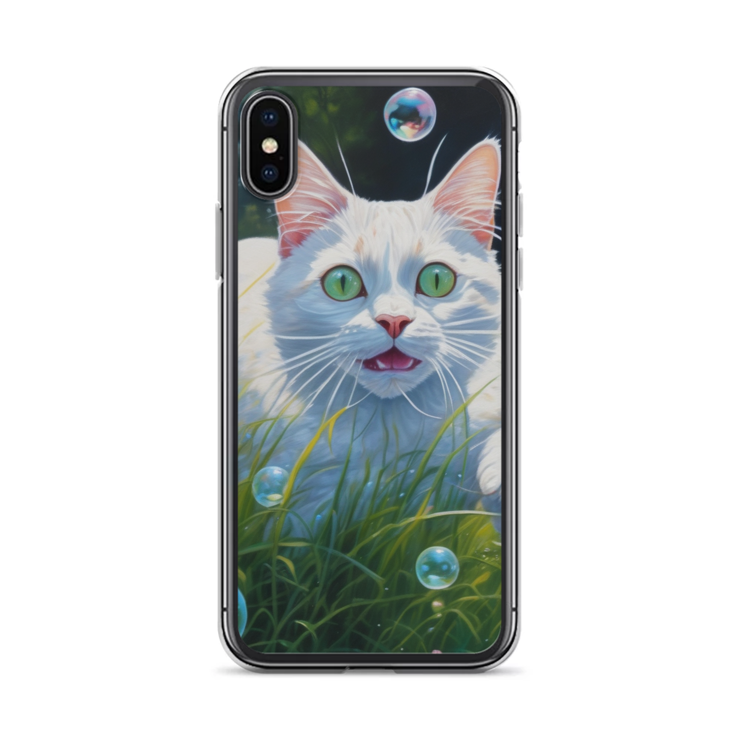 PugMug Custom White Companion Cat iPhone Case