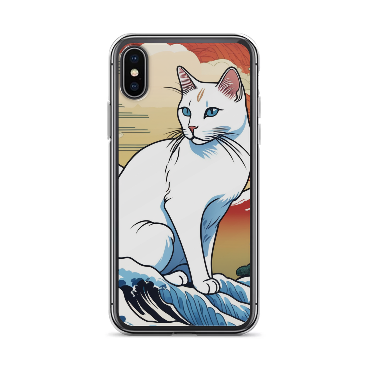 PugMug Custom White Companion Cat iPhone Case