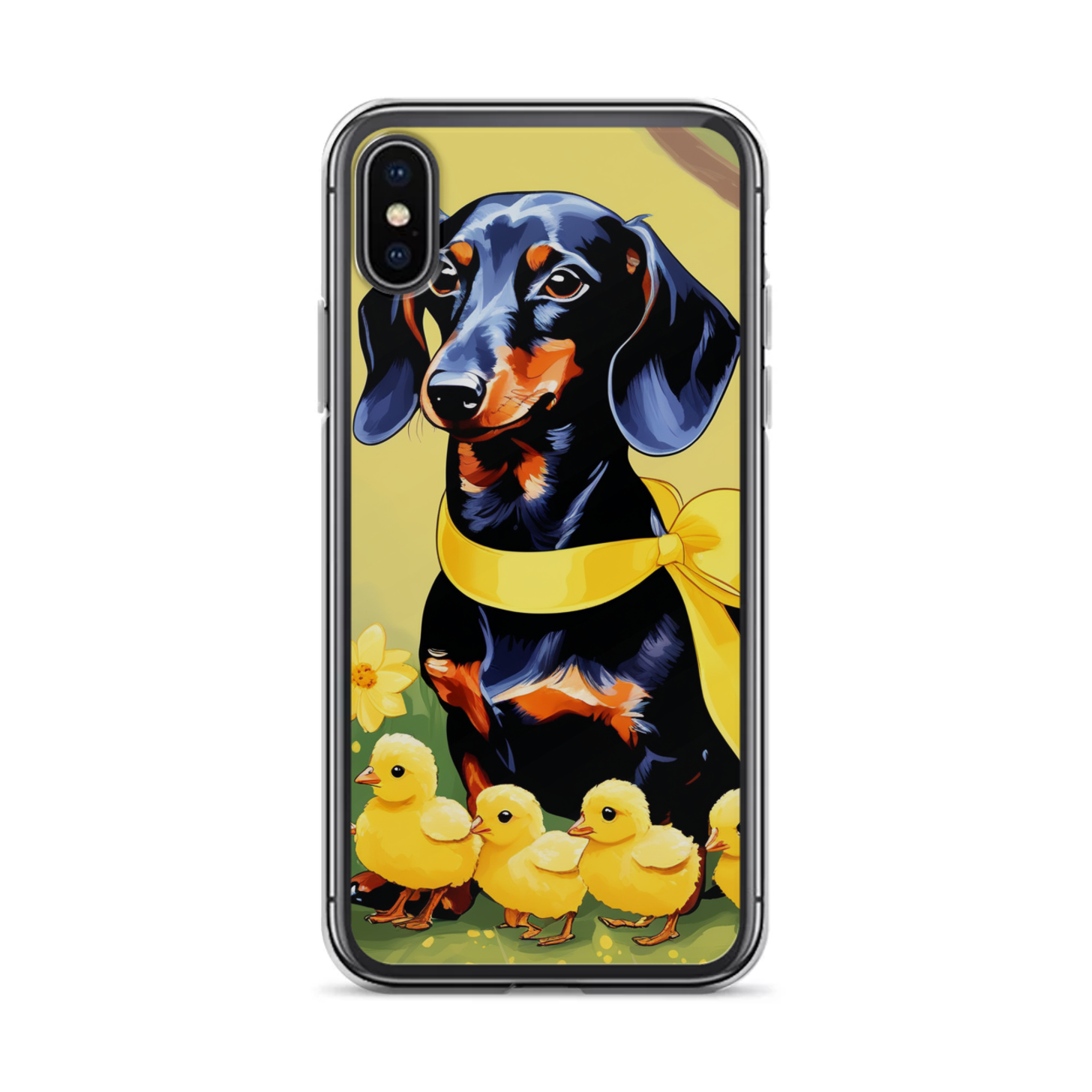 PugMug Custom Black Dachshund iPhone Case