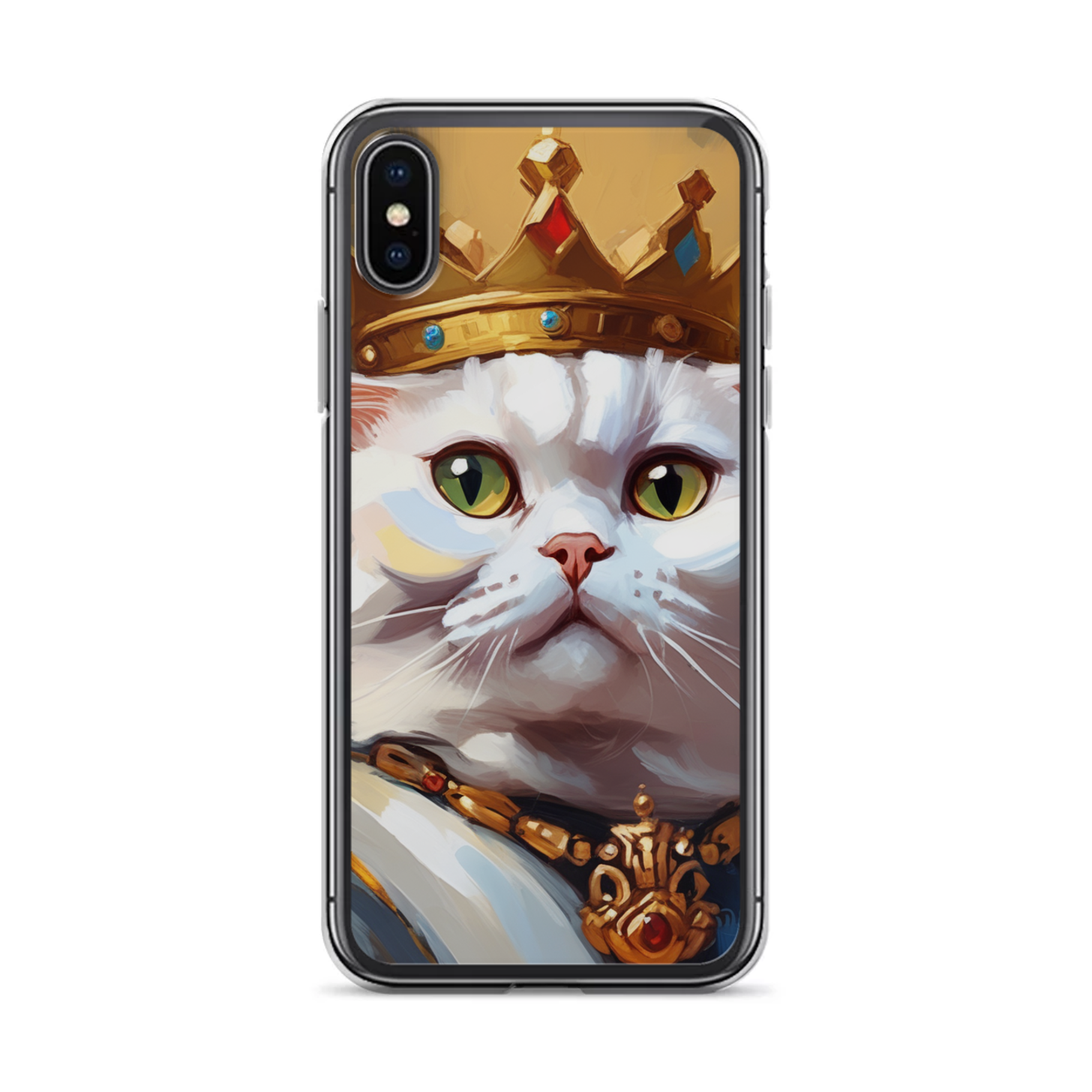 PugMug Custom White Scottish Fold Cat iPhone Case