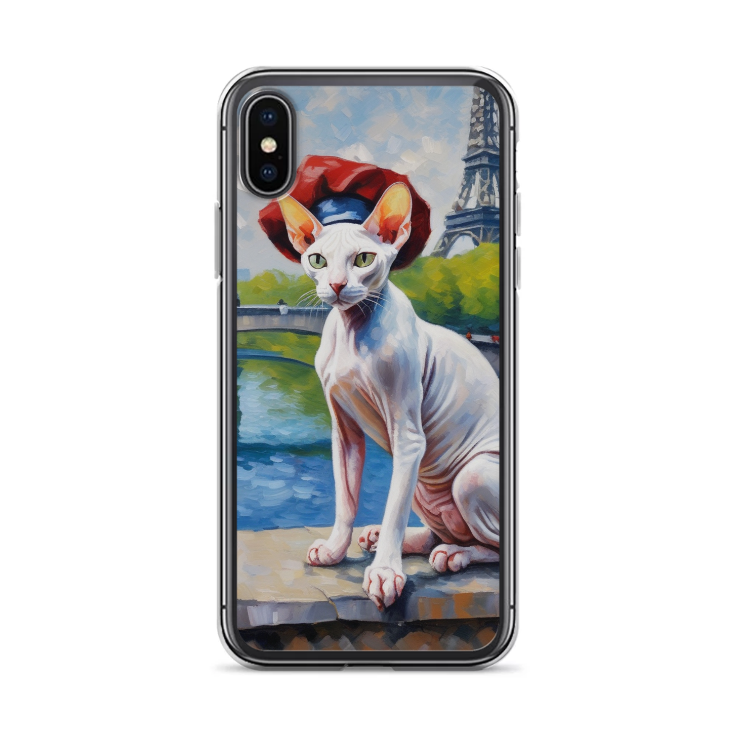 PugMug Custom White Sphynx Cat iPhone Case