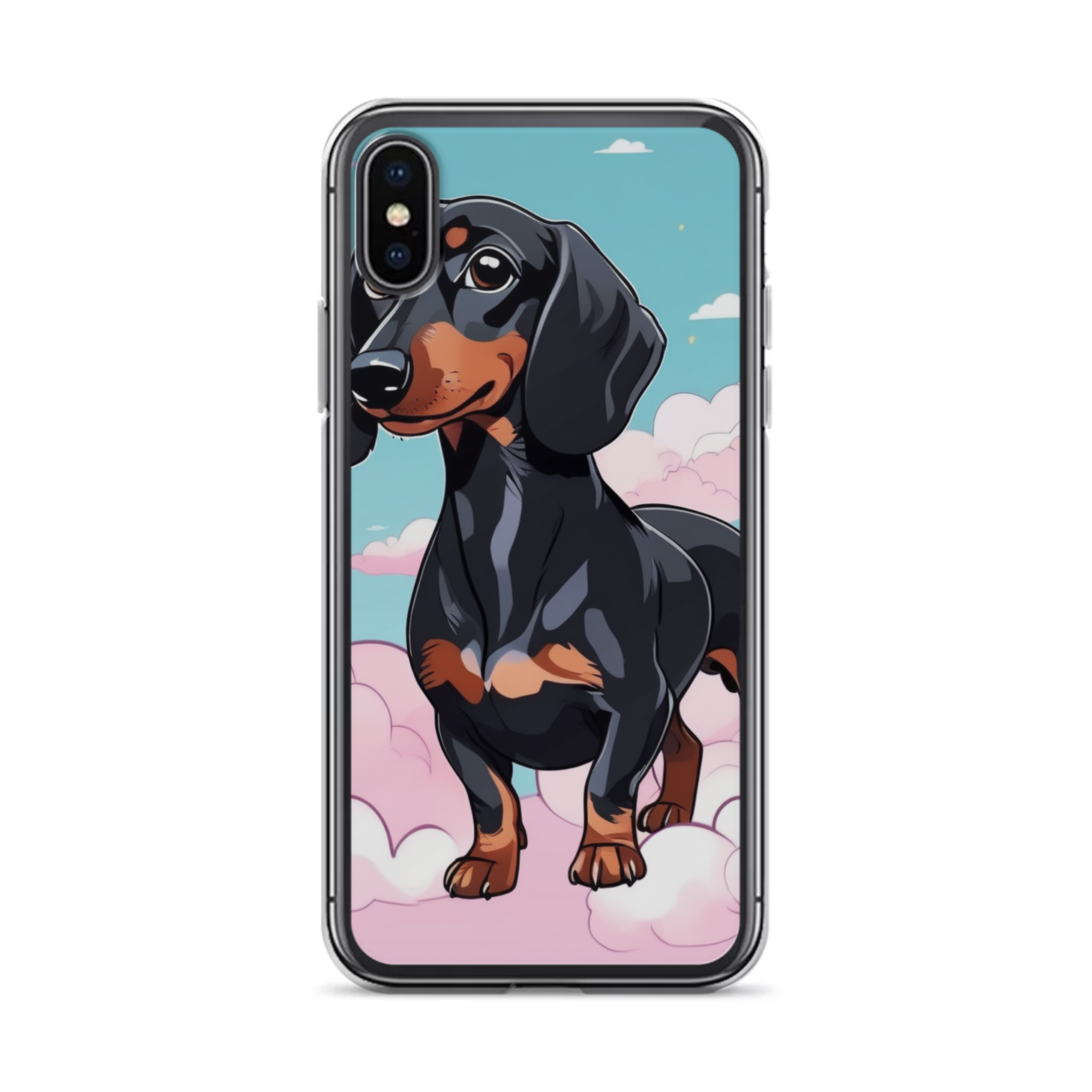 PugMug Custom Black Dachshund iPhone Case