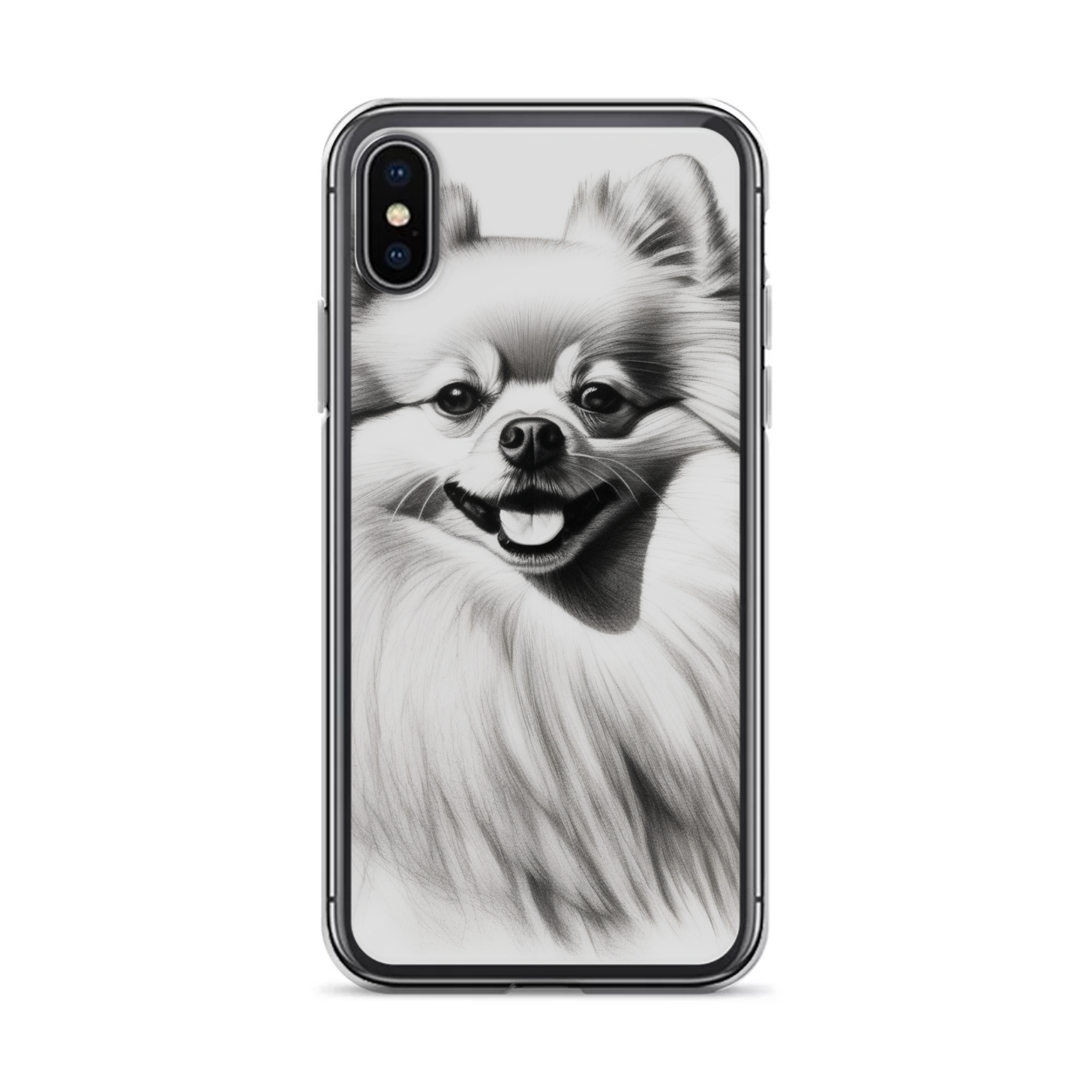 PugMug Custom White Pomeranian iPhone Case