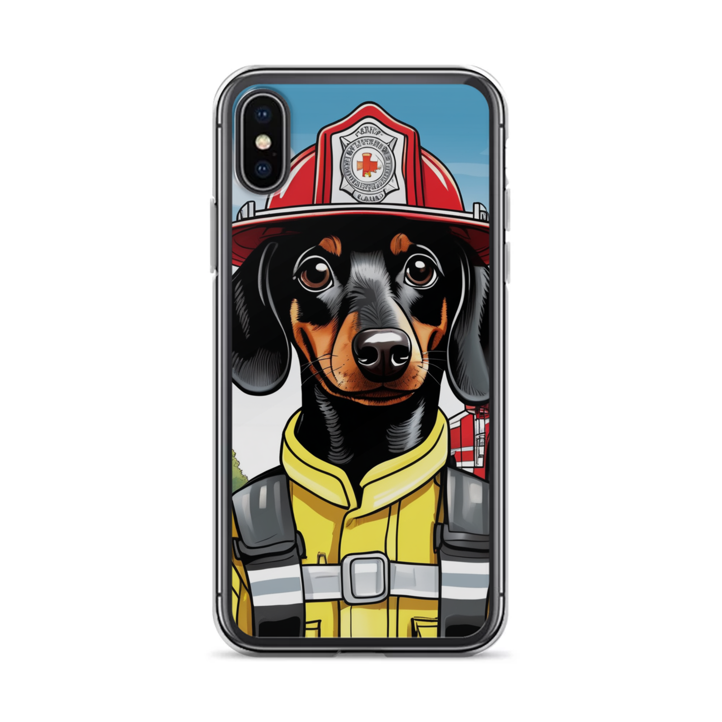 PugMug Custom Black Dachshund iPhone Case