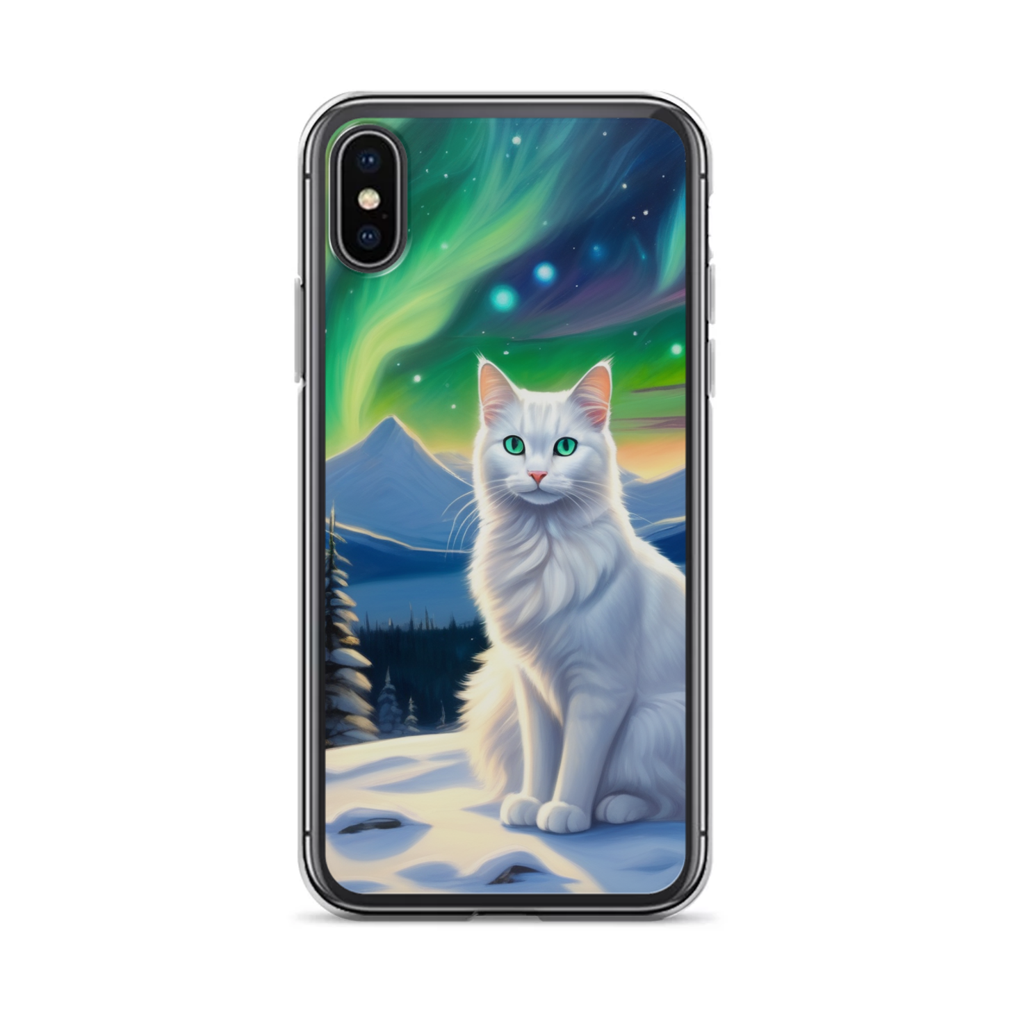 PugMug Custom White Companion Cat iPhone Case