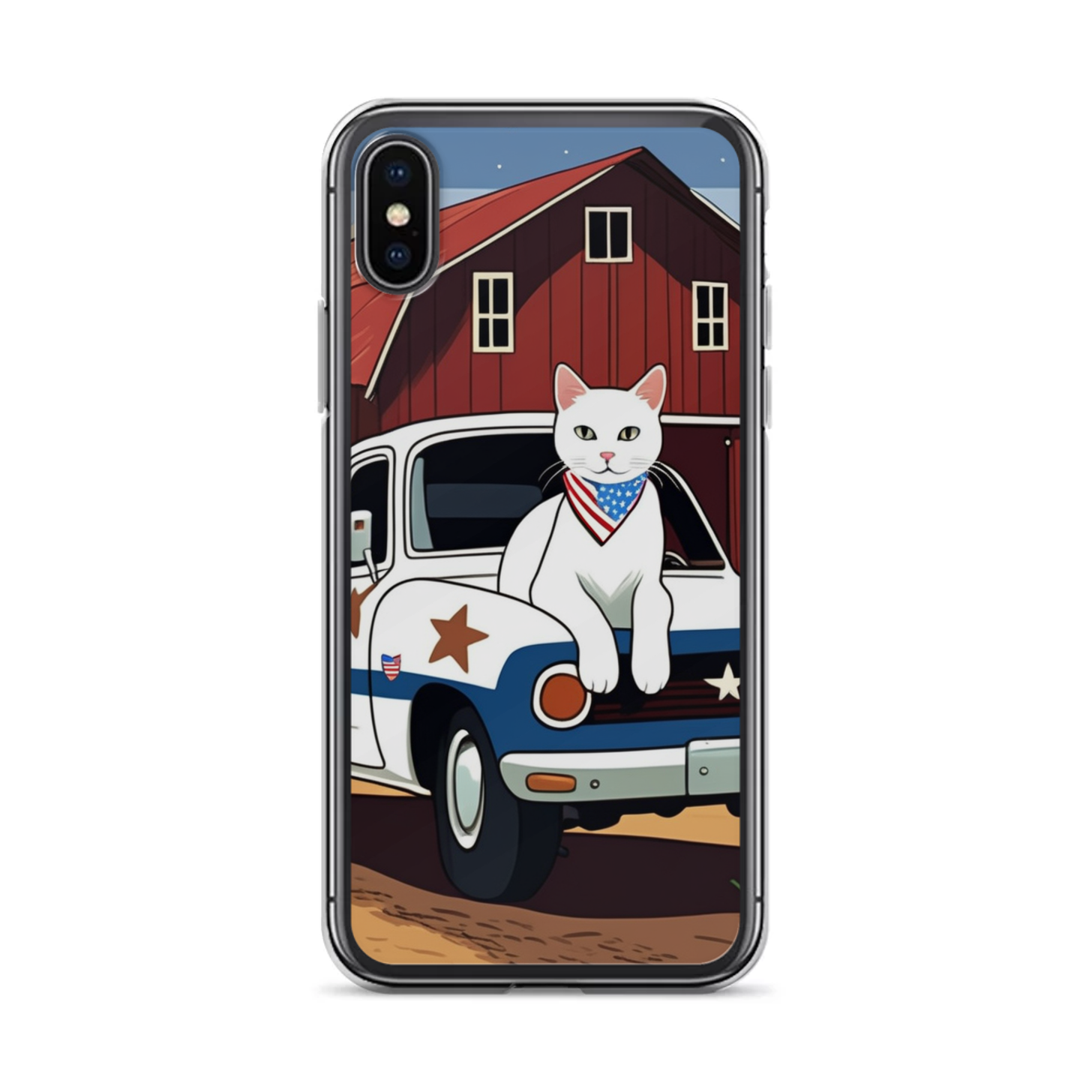 PugMug Custom White Companion Cat iPhone Case