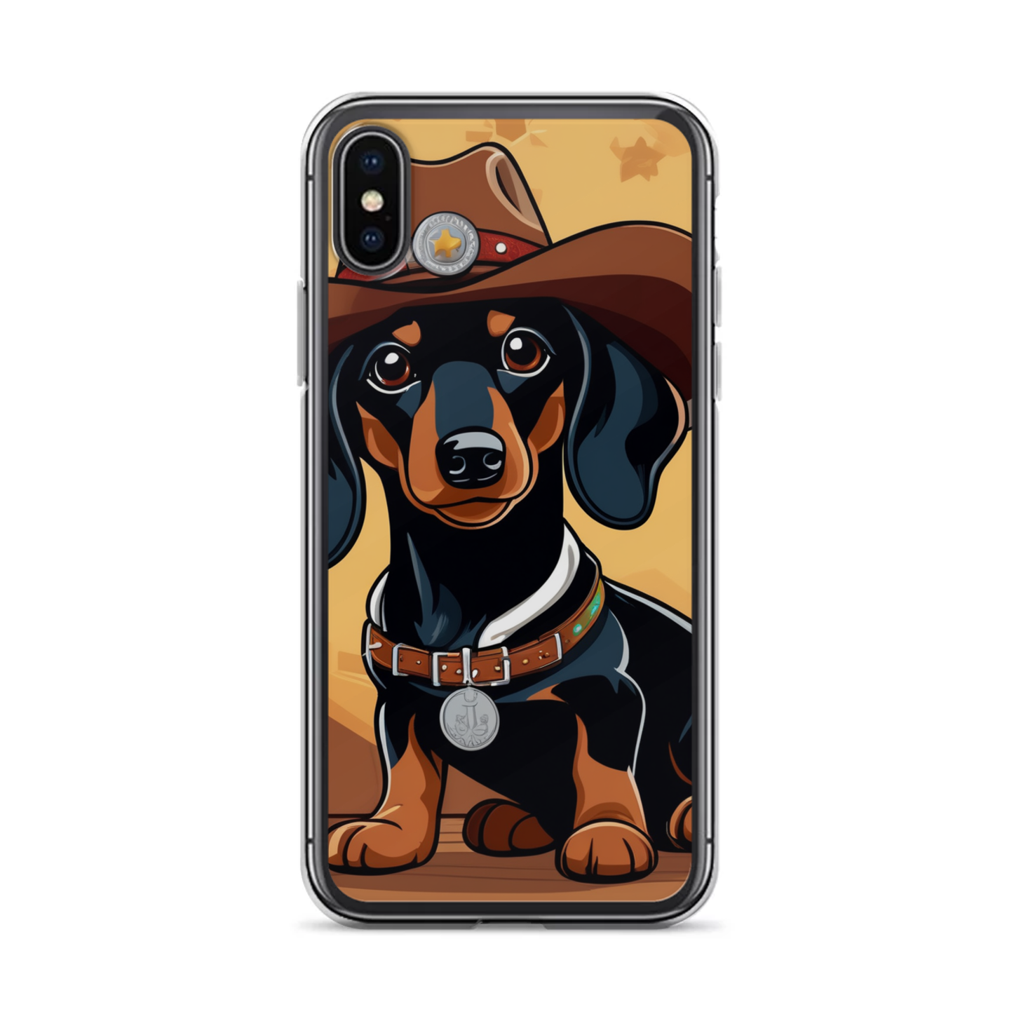 PugMug Custom Black Dachshund iPhone Case