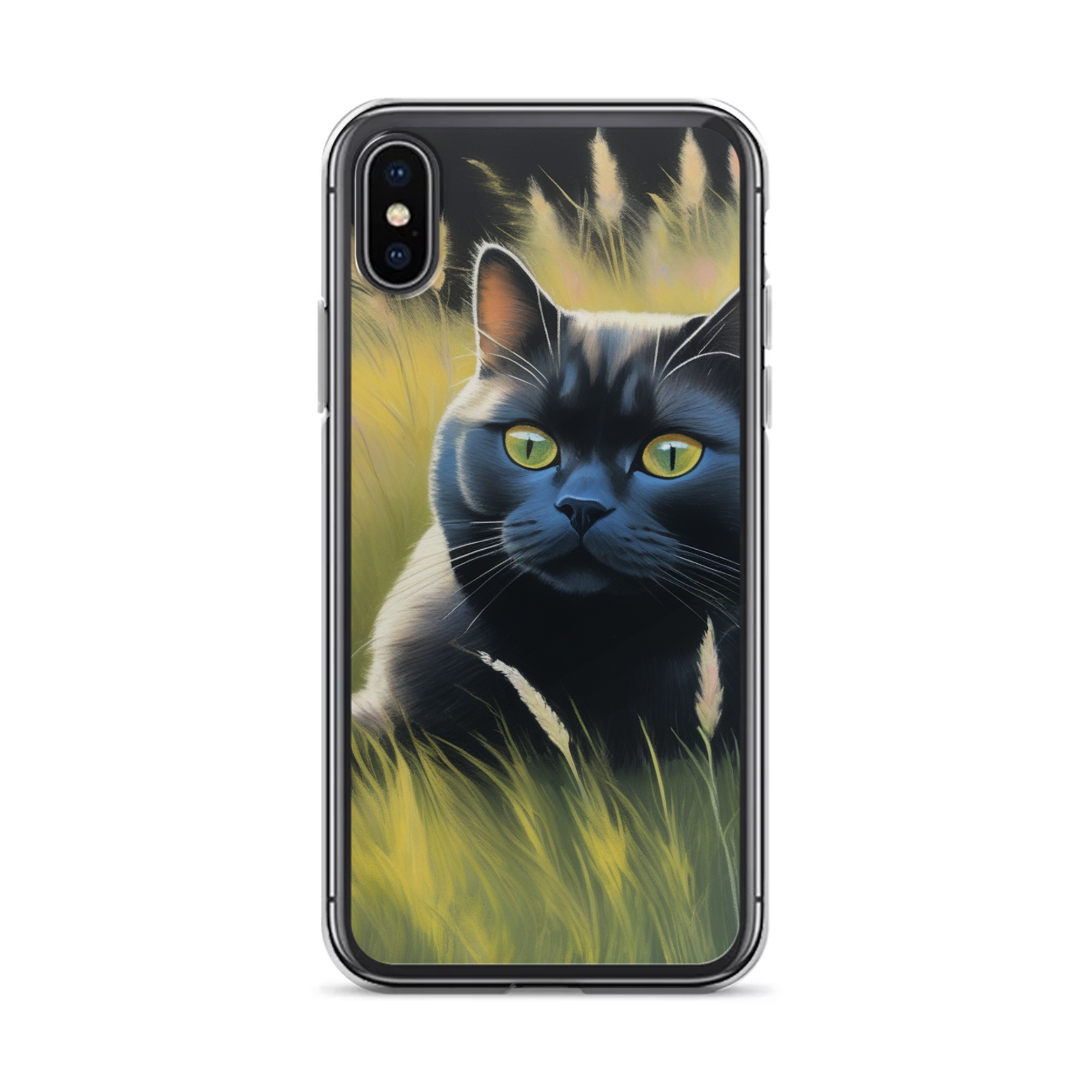 PugMug Custom Black British Shorthair Cat iPhone Case