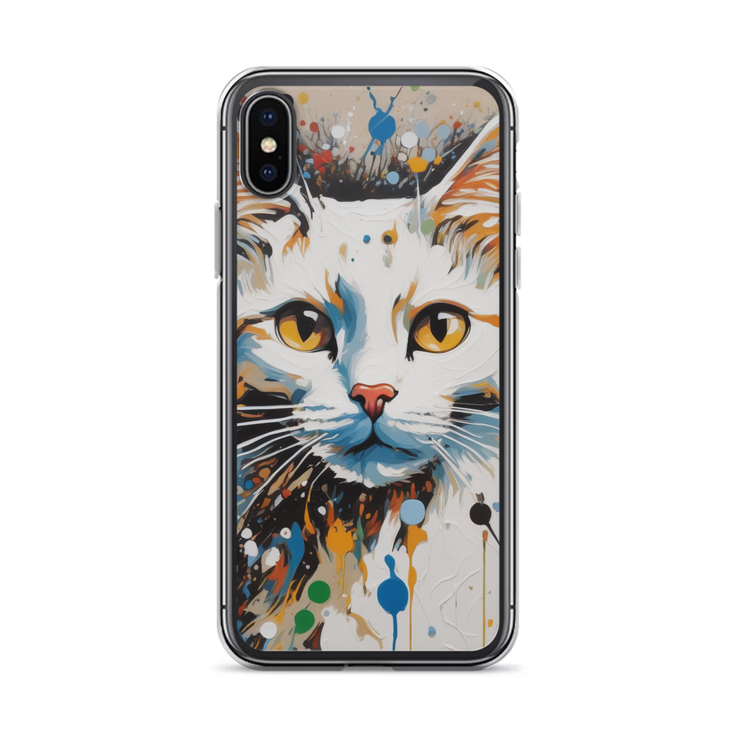 PugMug Custom White Companion Cat iPhone Case