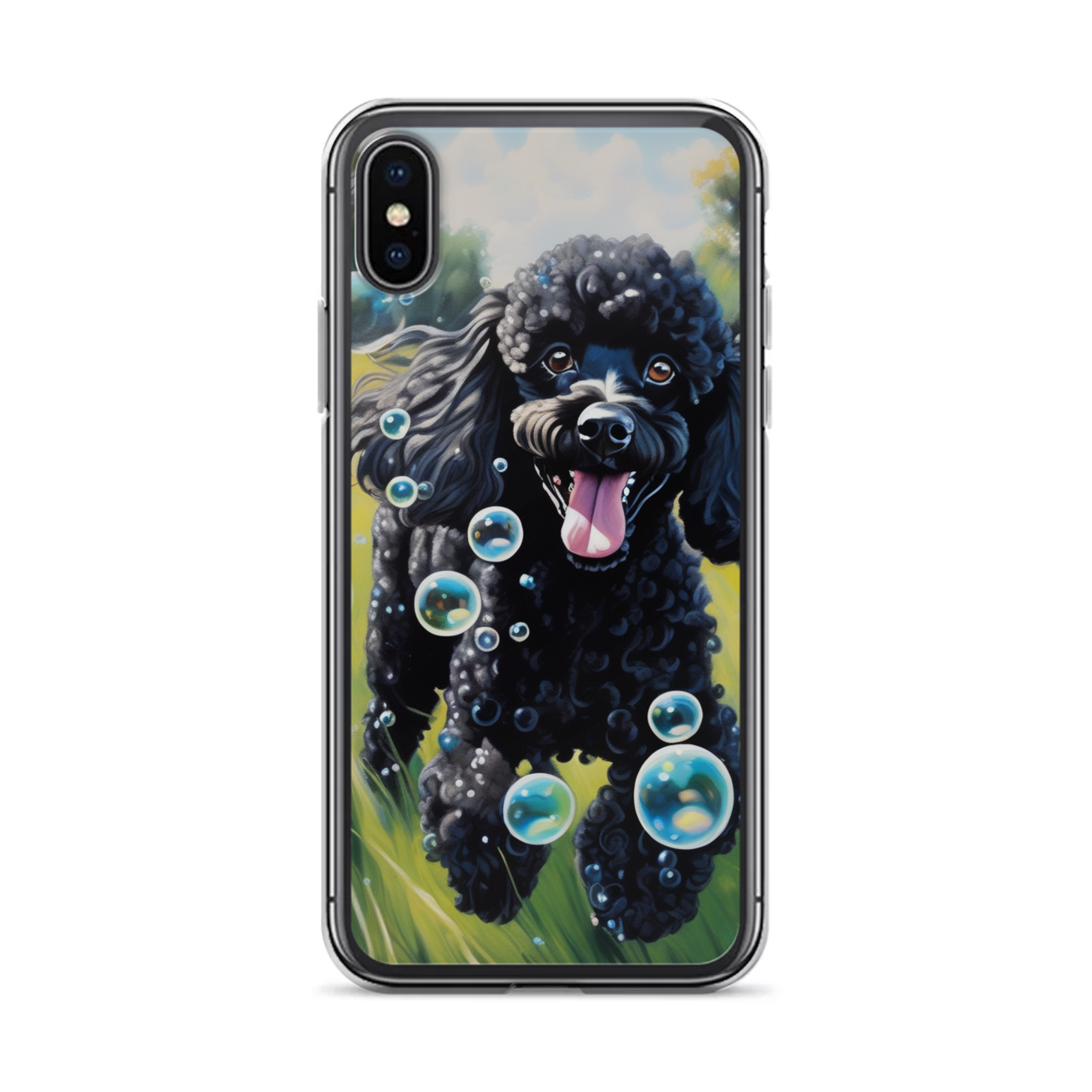 PugMug Custom Black Poodle iPhone Case