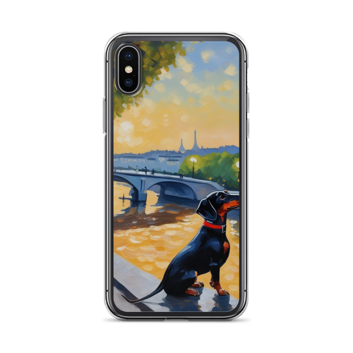 PugMug Custom Black Dachshund iPhone Case