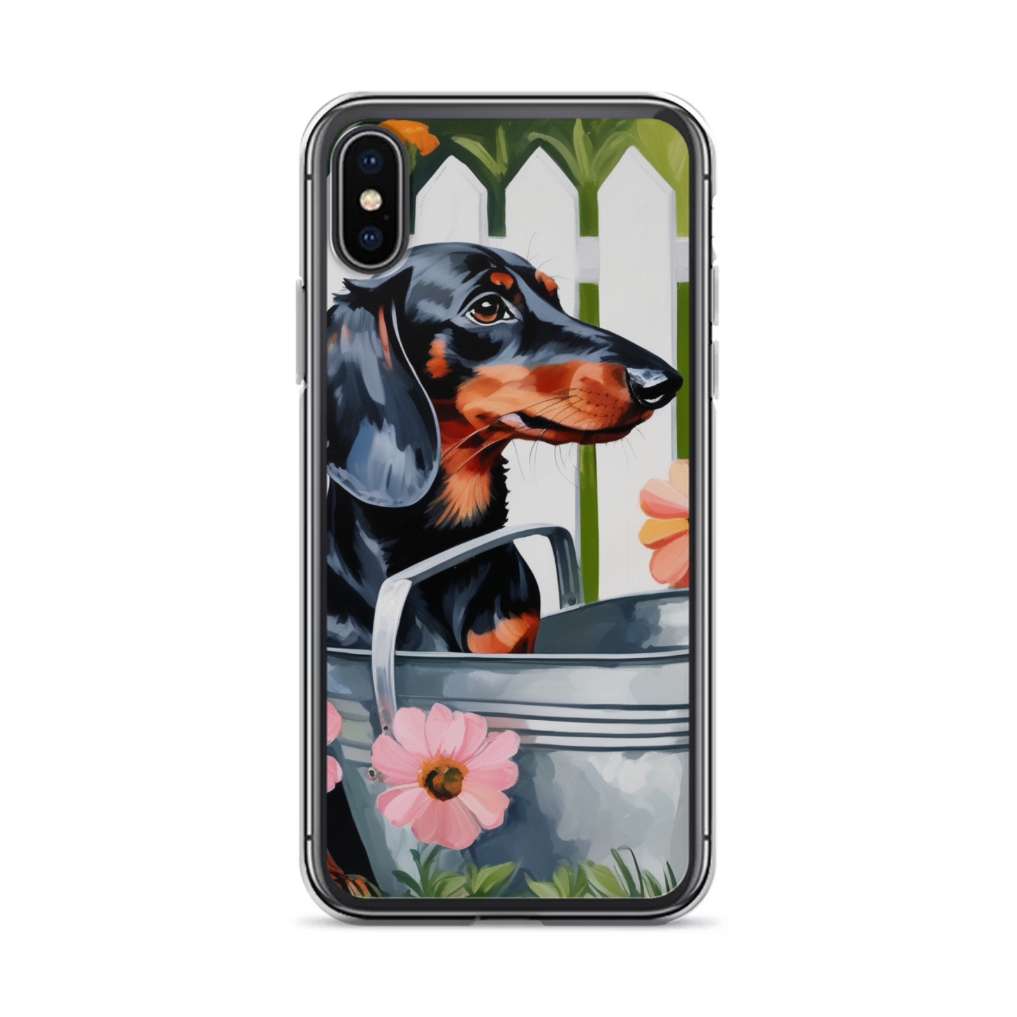 PugMug Custom Black Dachshund iPhone Case