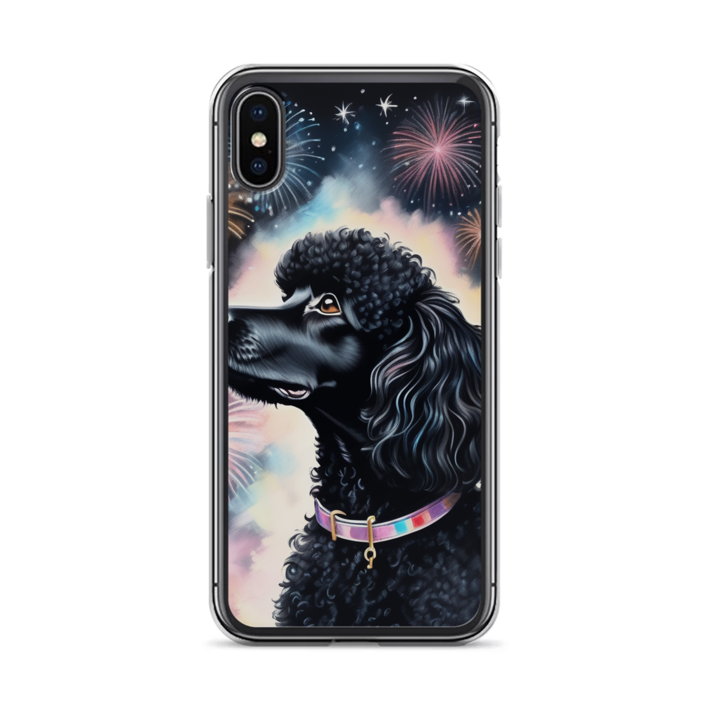 PugMug Custom Black Poodle iPhone Case