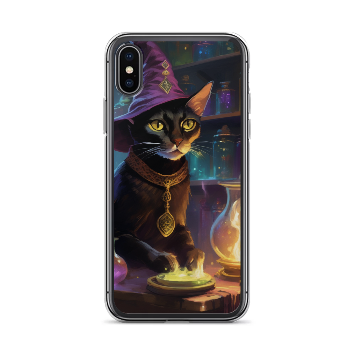 PugMug Custom Black Abyssinian Cat iPhone Case