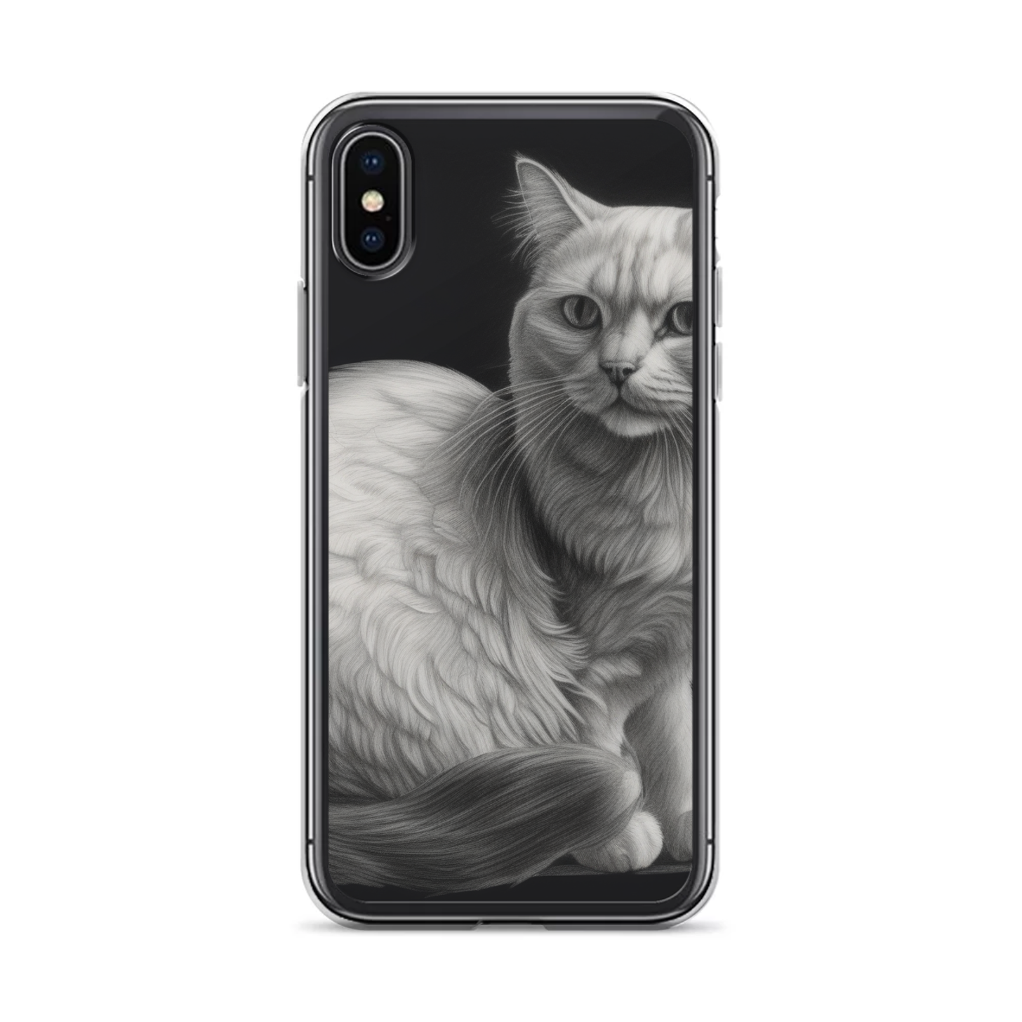 PugMug Custom White Companion Cat iPhone Case