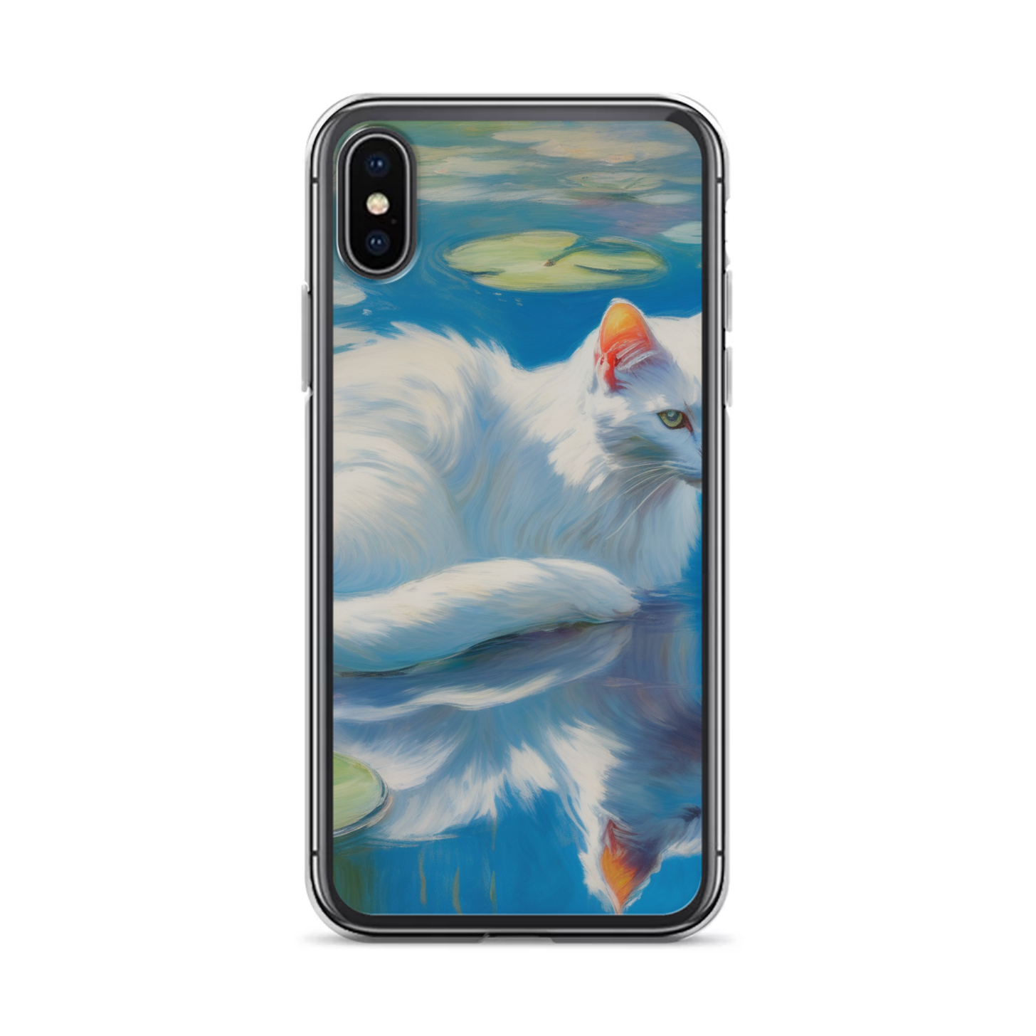 PugMug Custom White Companion Cat iPhone Case