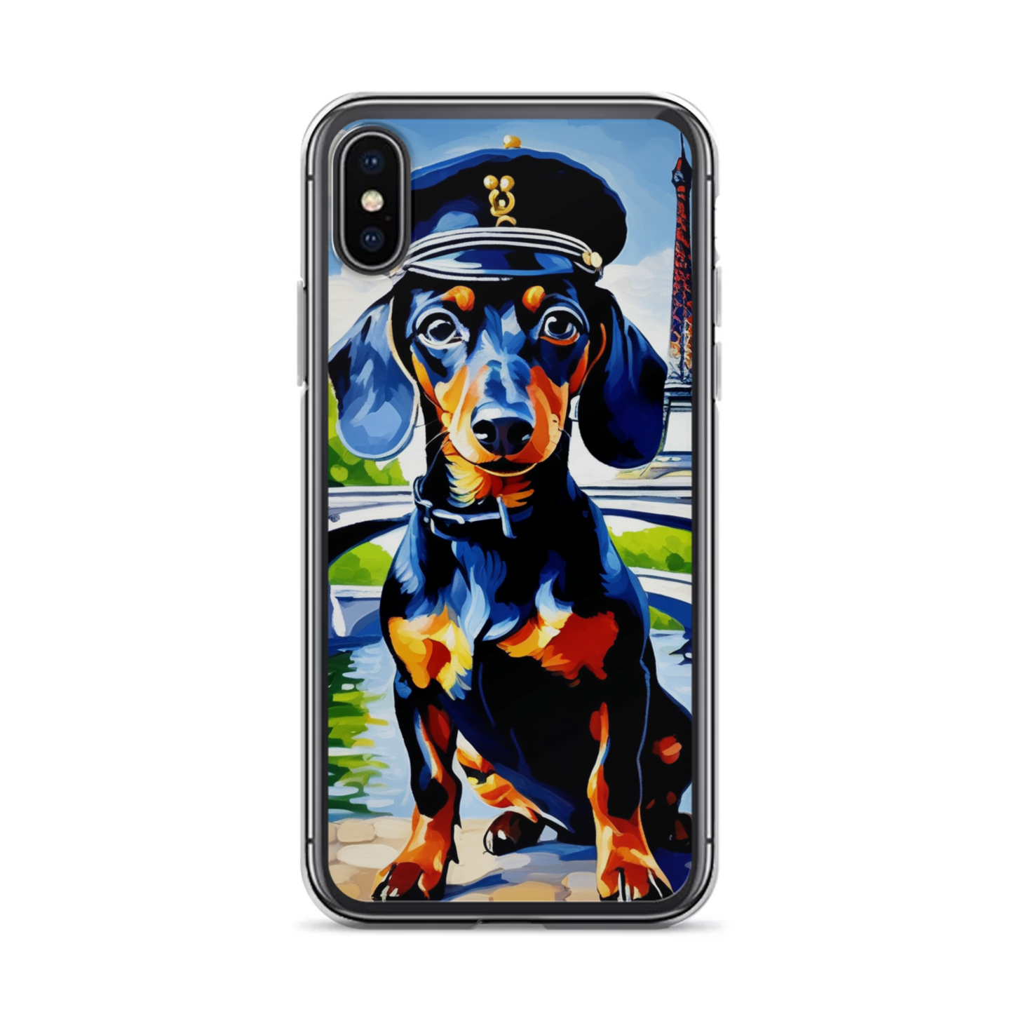 PugMug Custom Black Dachshund iPhone Case