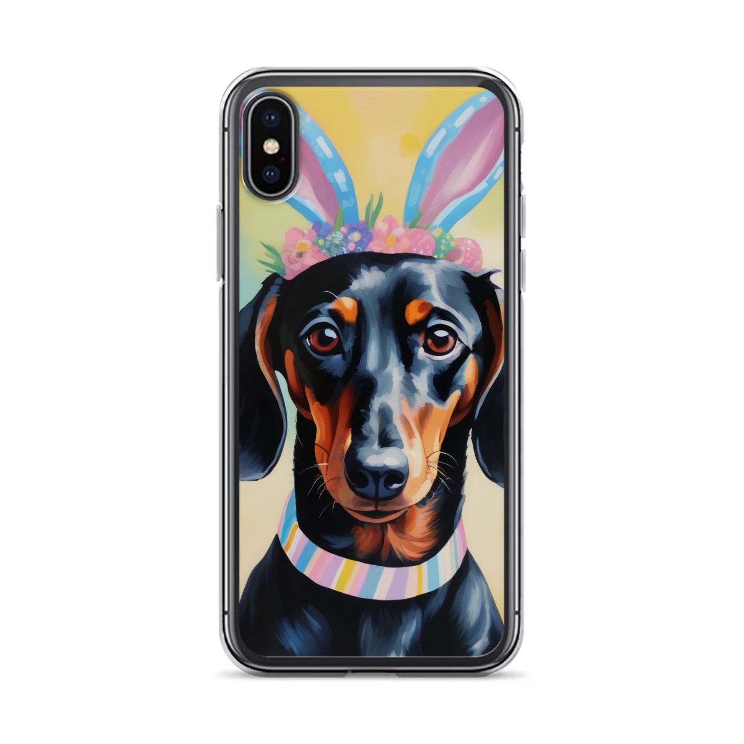 PugMug Custom Black Dachshund iPhone Case