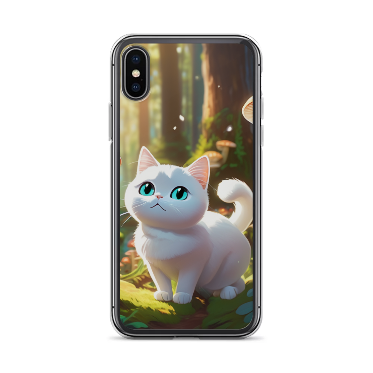 PugMug Custom White Companion Cat iPhone Case
