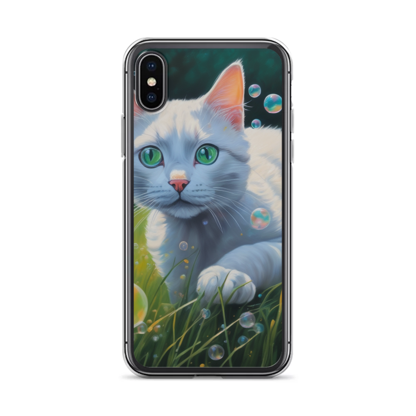 PugMug Custom White Companion Cat iPhone Case