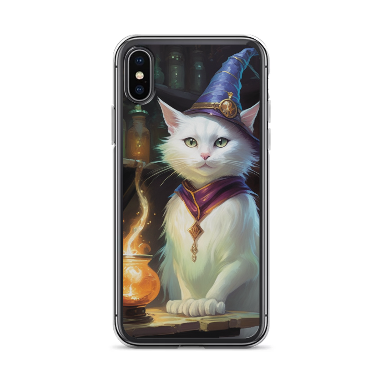 PugMug Custom White Companion Cat iPhone Case