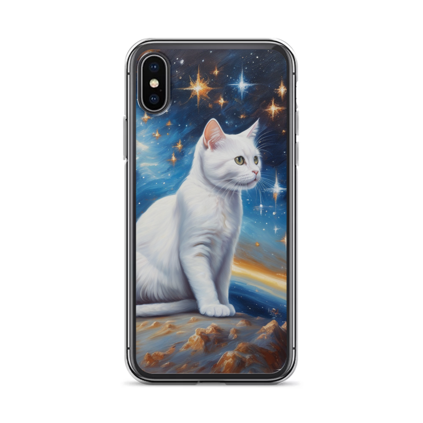 PugMug Custom White Companion Cat iPhone Case
