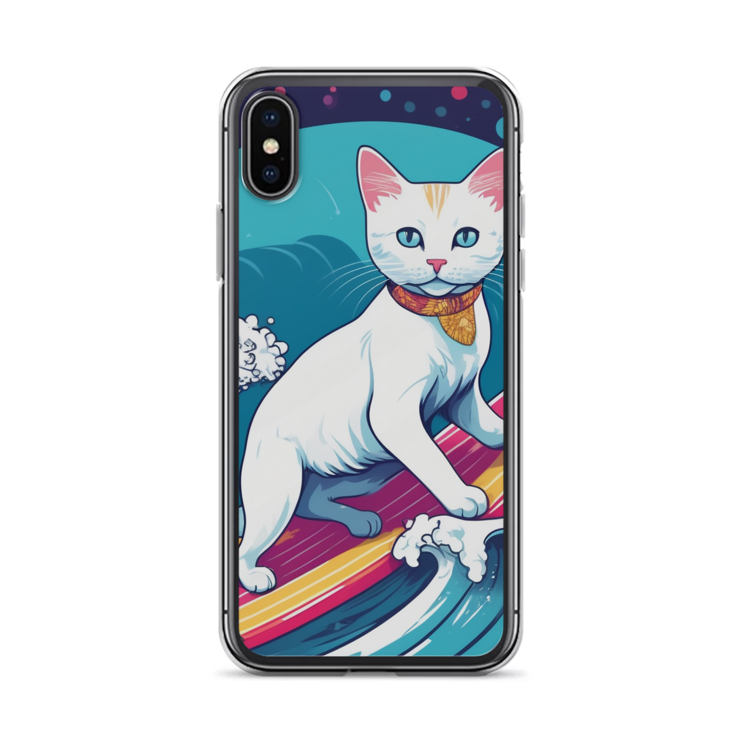 PugMug Custom White Companion Cat iPhone Case