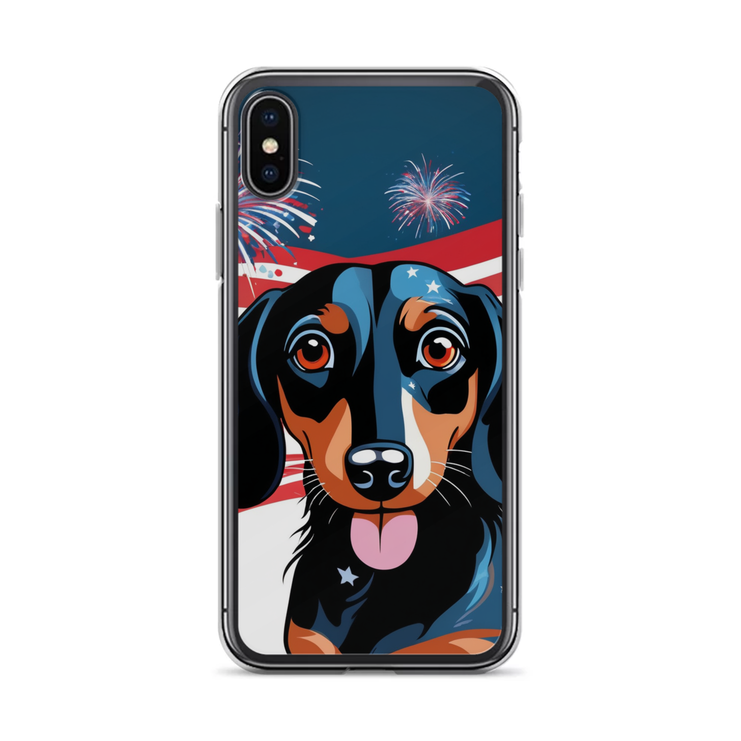 PugMug Custom Black Dachshund iPhone Case