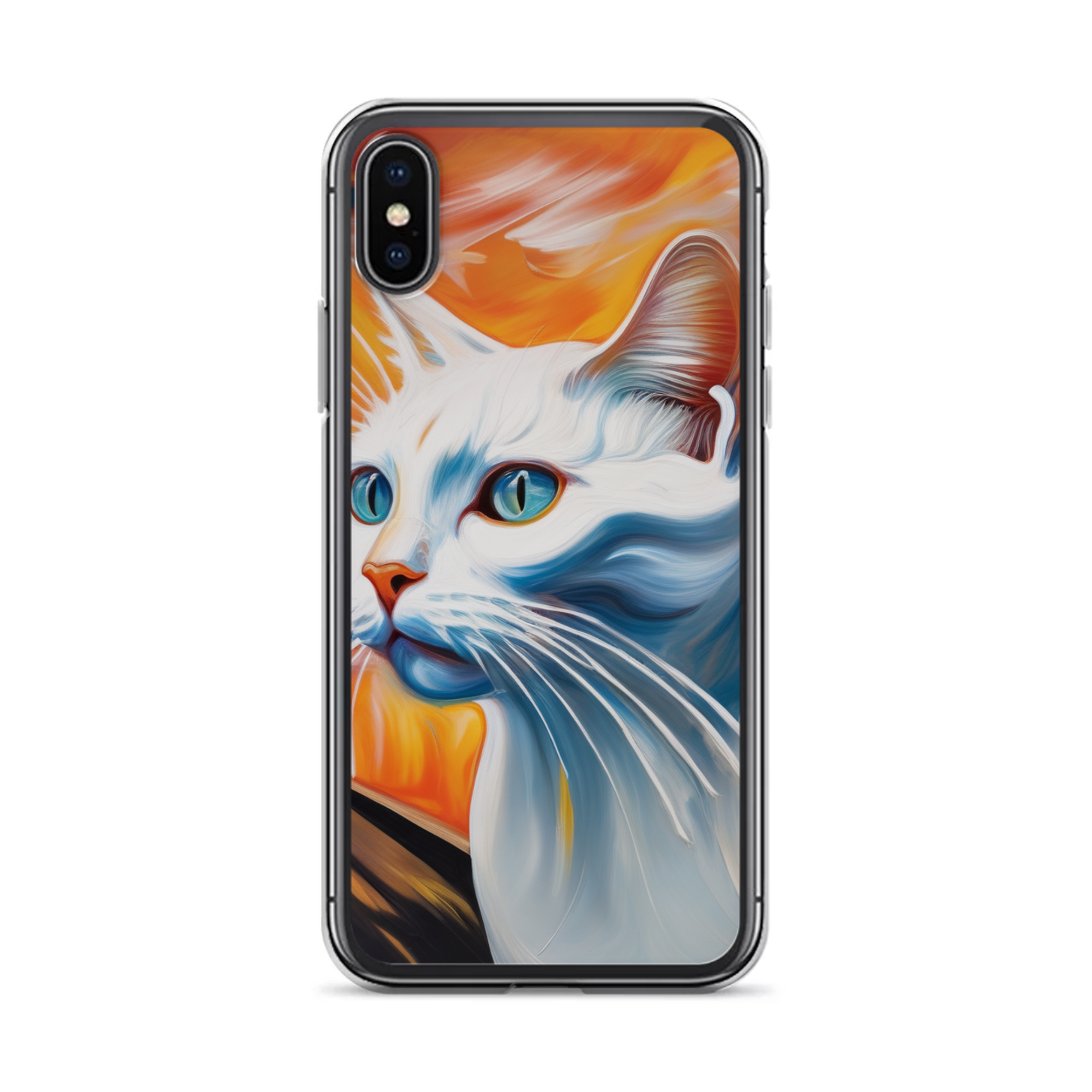 PugMug Custom White Companion Cat iPhone Case