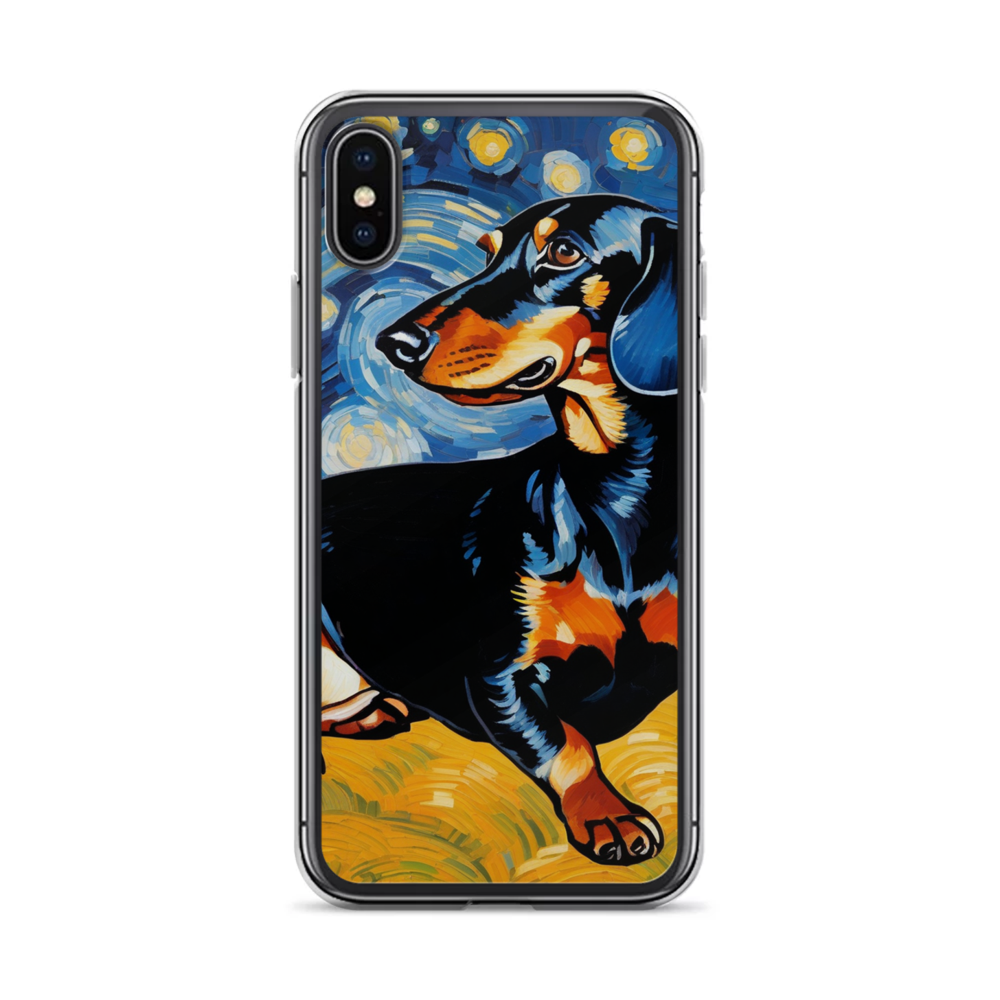PugMug Custom Black Dachshund iPhone Case