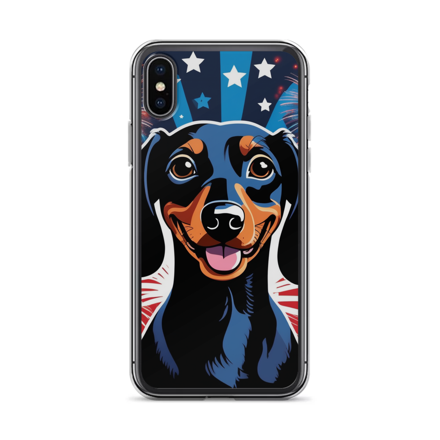 PugMug Custom Black Dachshund iPhone Case