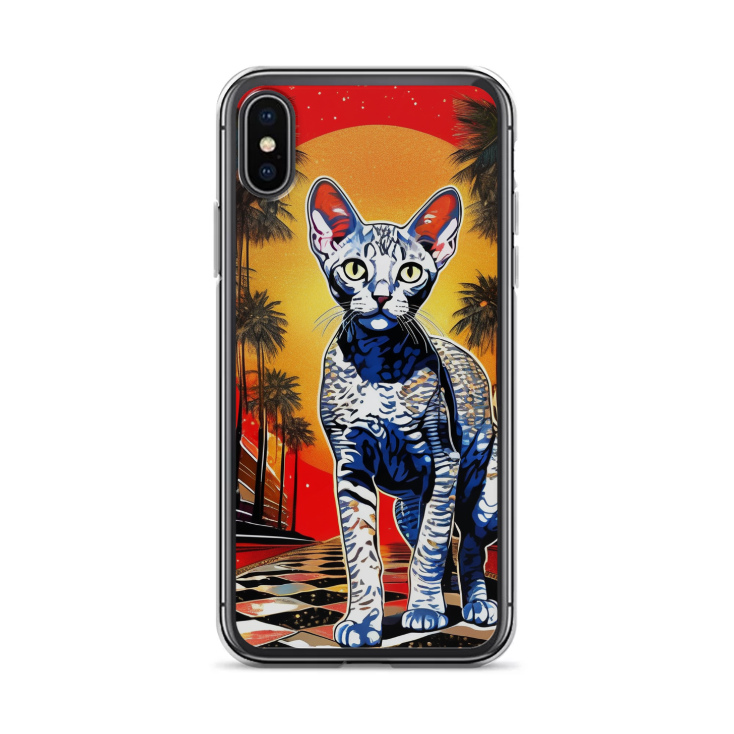PugMug Custom Tabby Devon Rex Cat iPhone Case