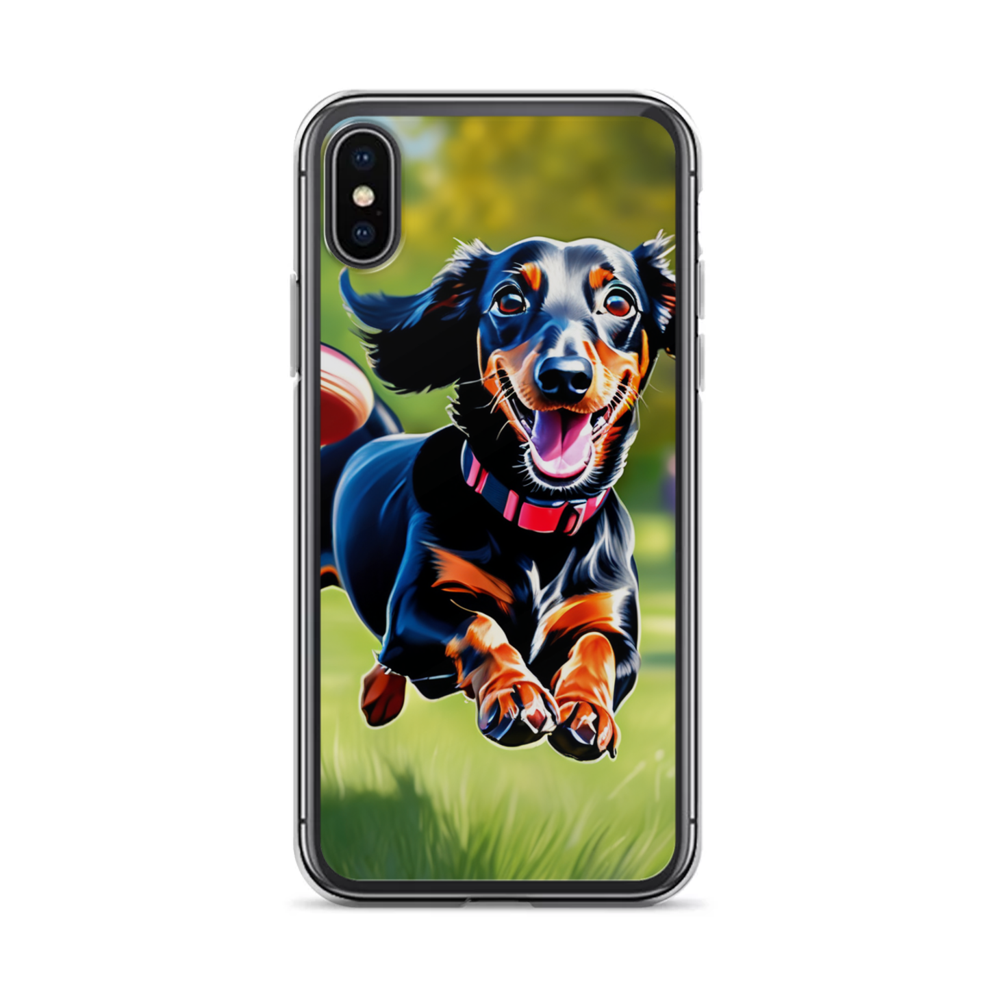 PugMug Custom Black Dachshund iPhone Case