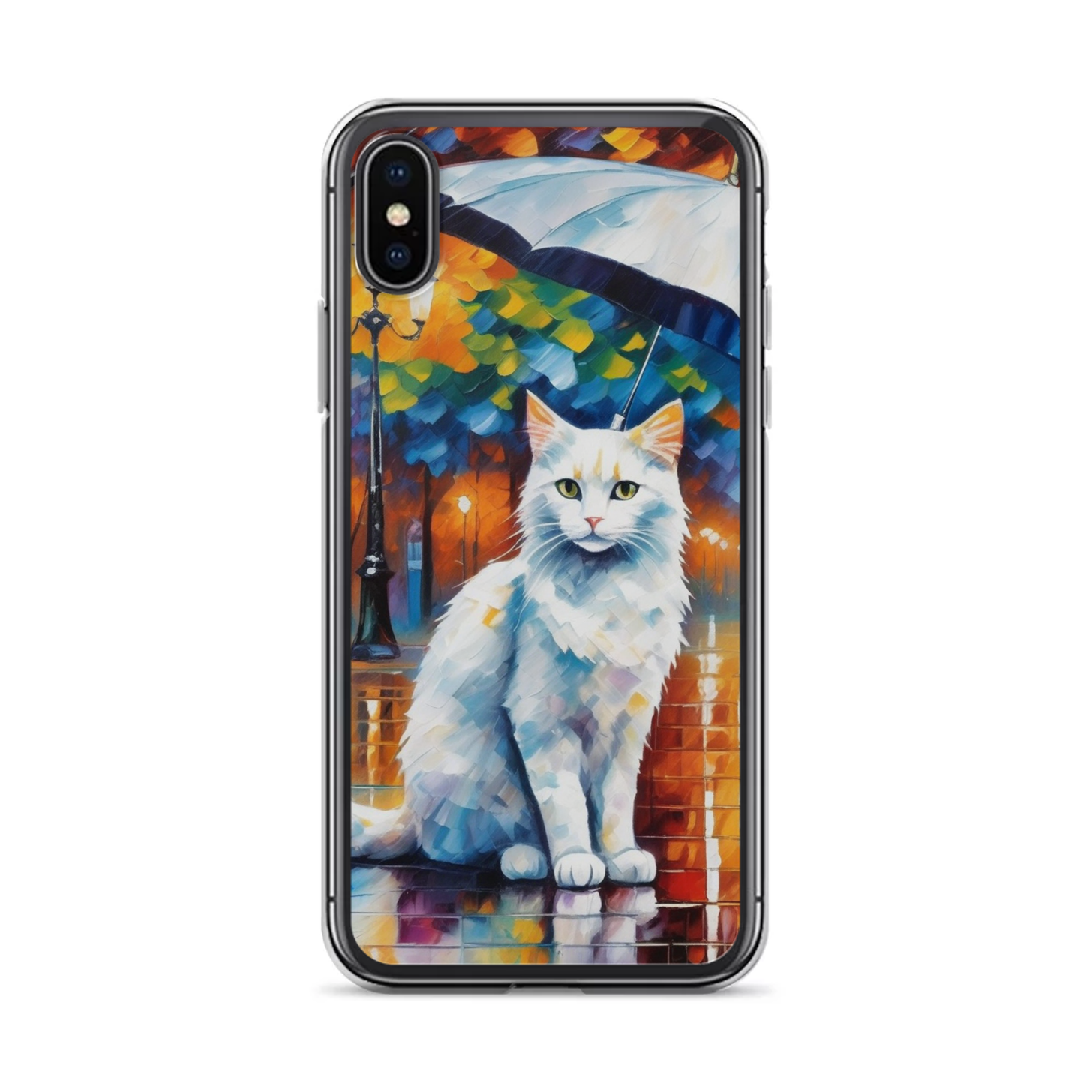 PugMug Custom White Companion Cat iPhone Case