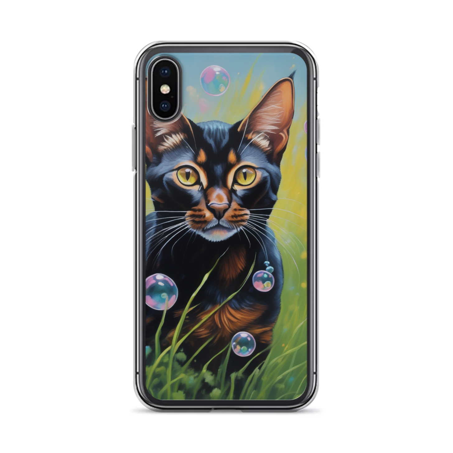 PugMug Custom Black Abyssinian Cat iPhone Case