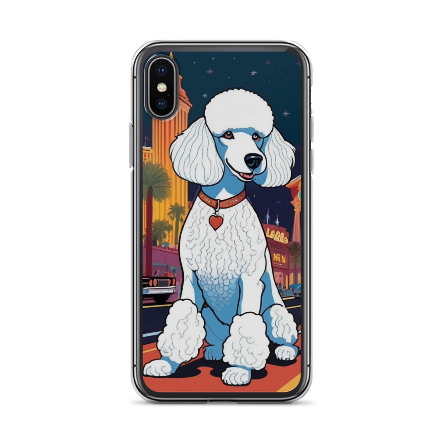 PugMug Custom White Poodle iPhone Case