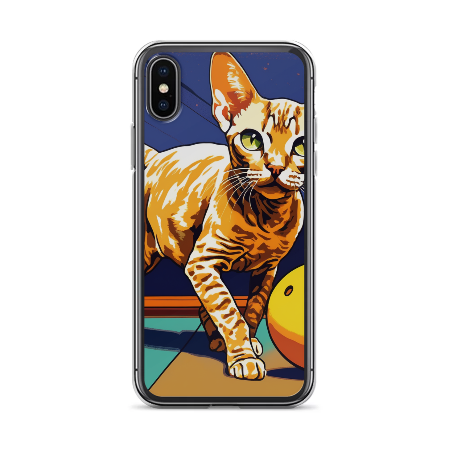PugMug Custom Tabby Devon Rex Cat iPhone Case