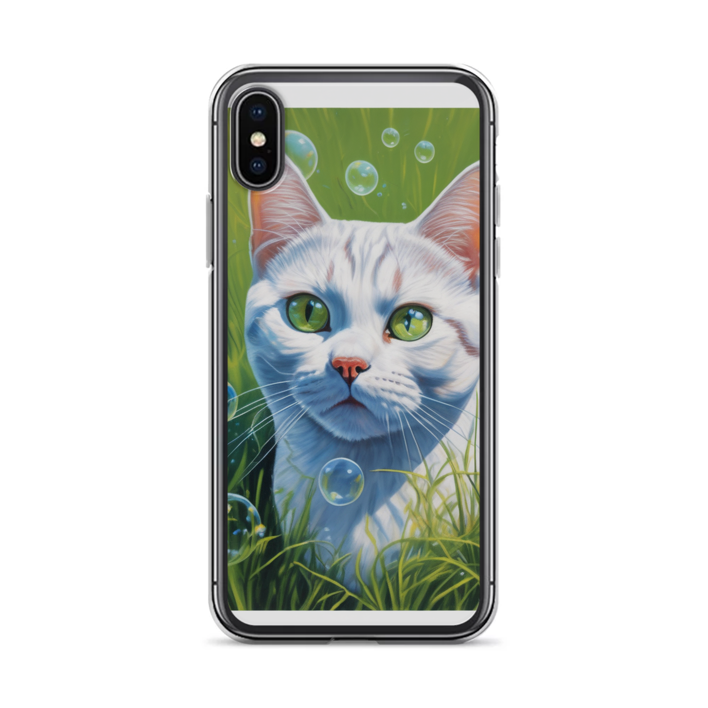 PugMug Custom White American Shorthair Cat iPhone Case