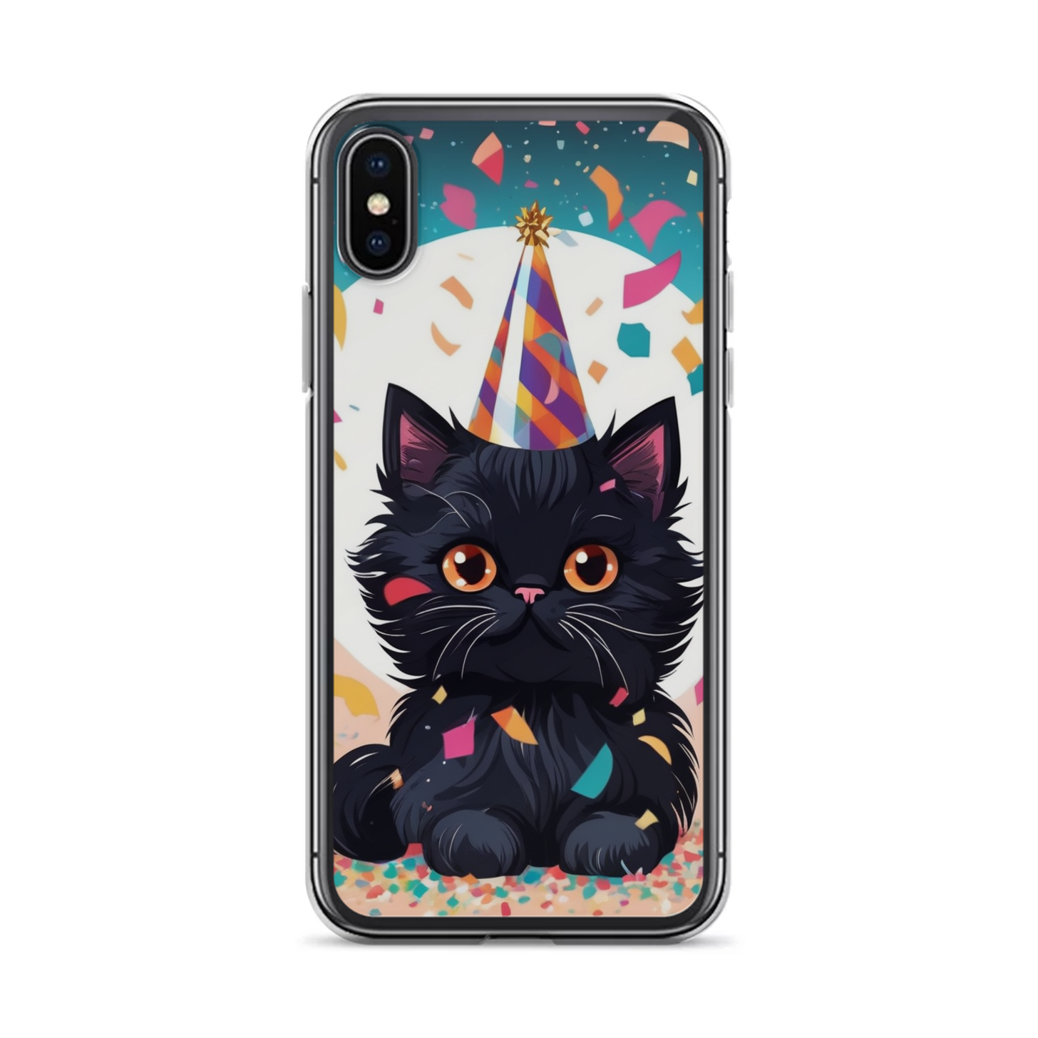 PugMug Custom Black Persian Cat iPhone Case