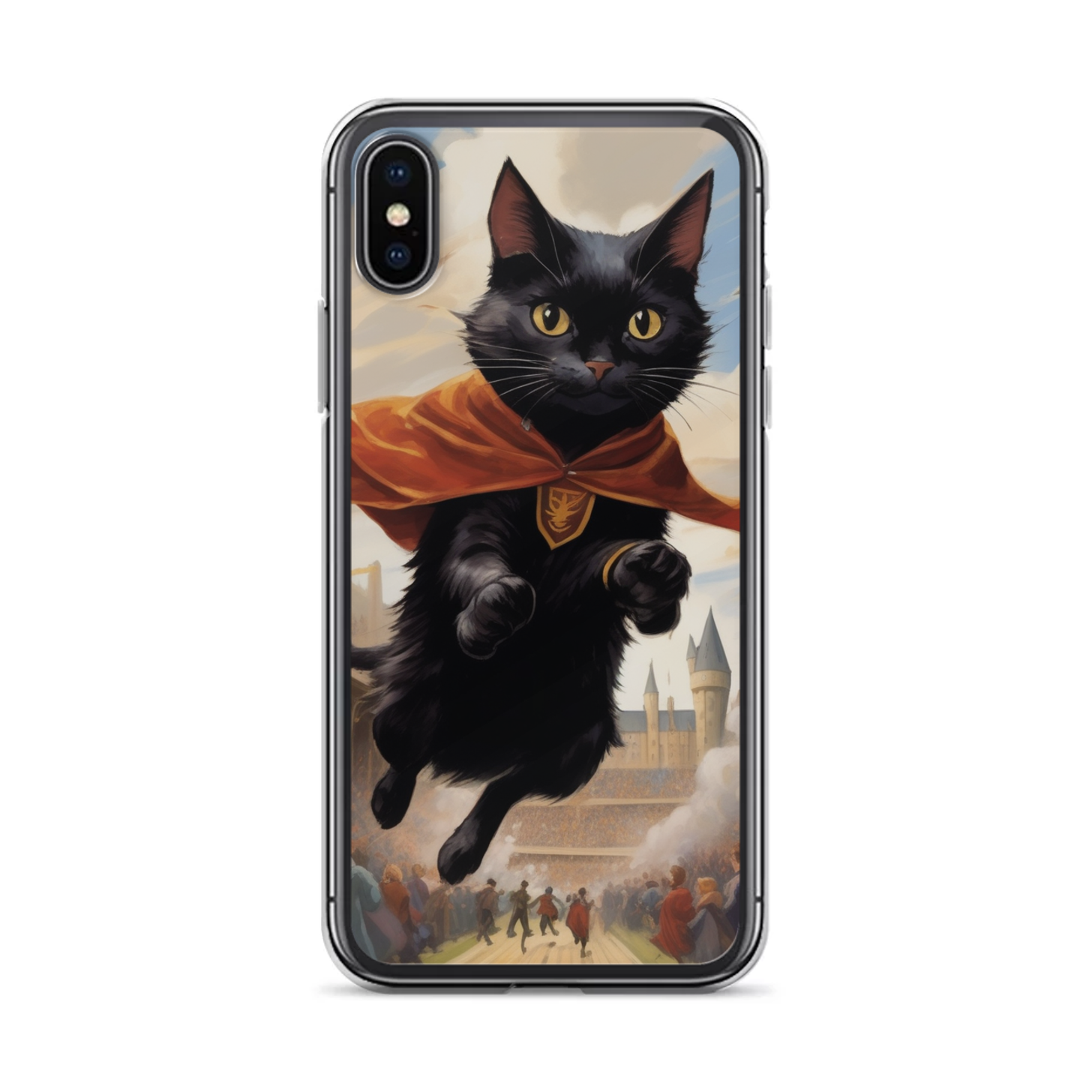PugMug Custom Black Companion Cat iPhone Case