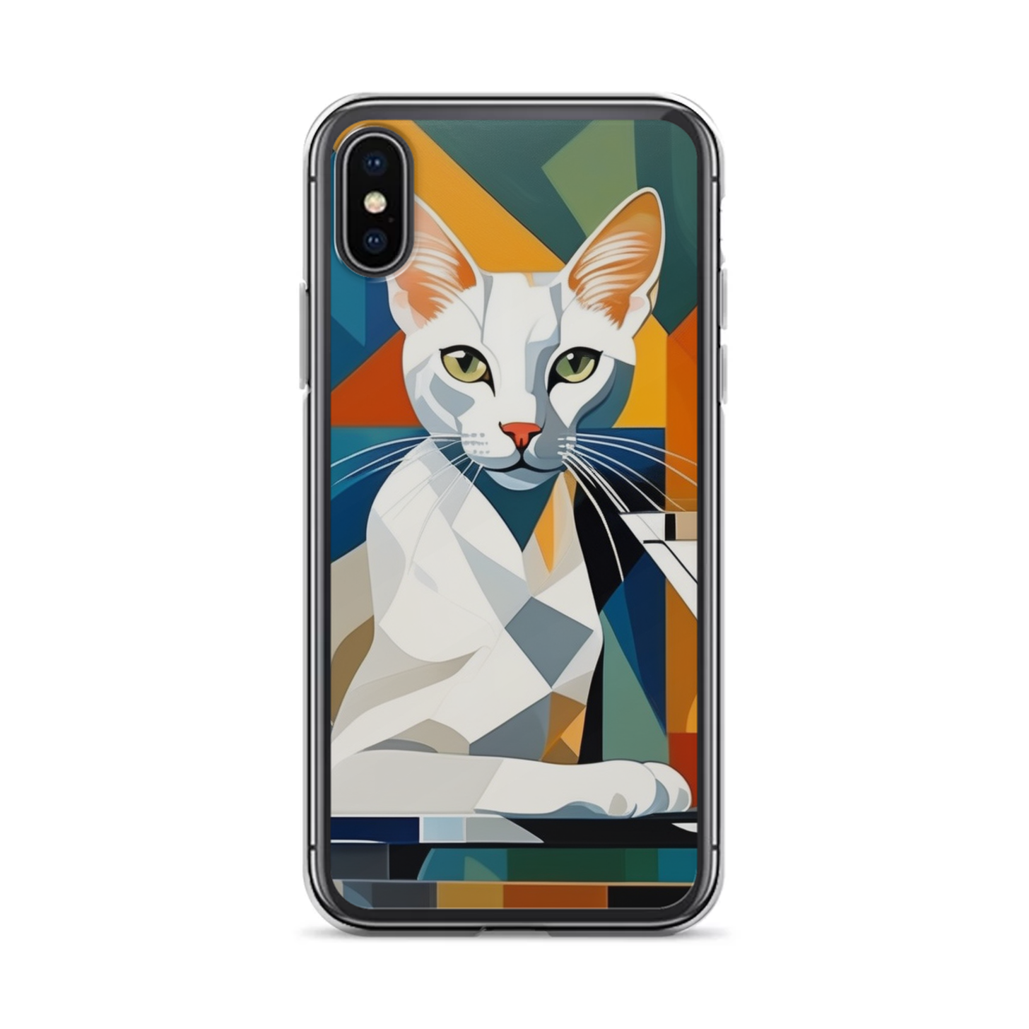 PugMug Custom White Abyssinian Cat iPhone Case