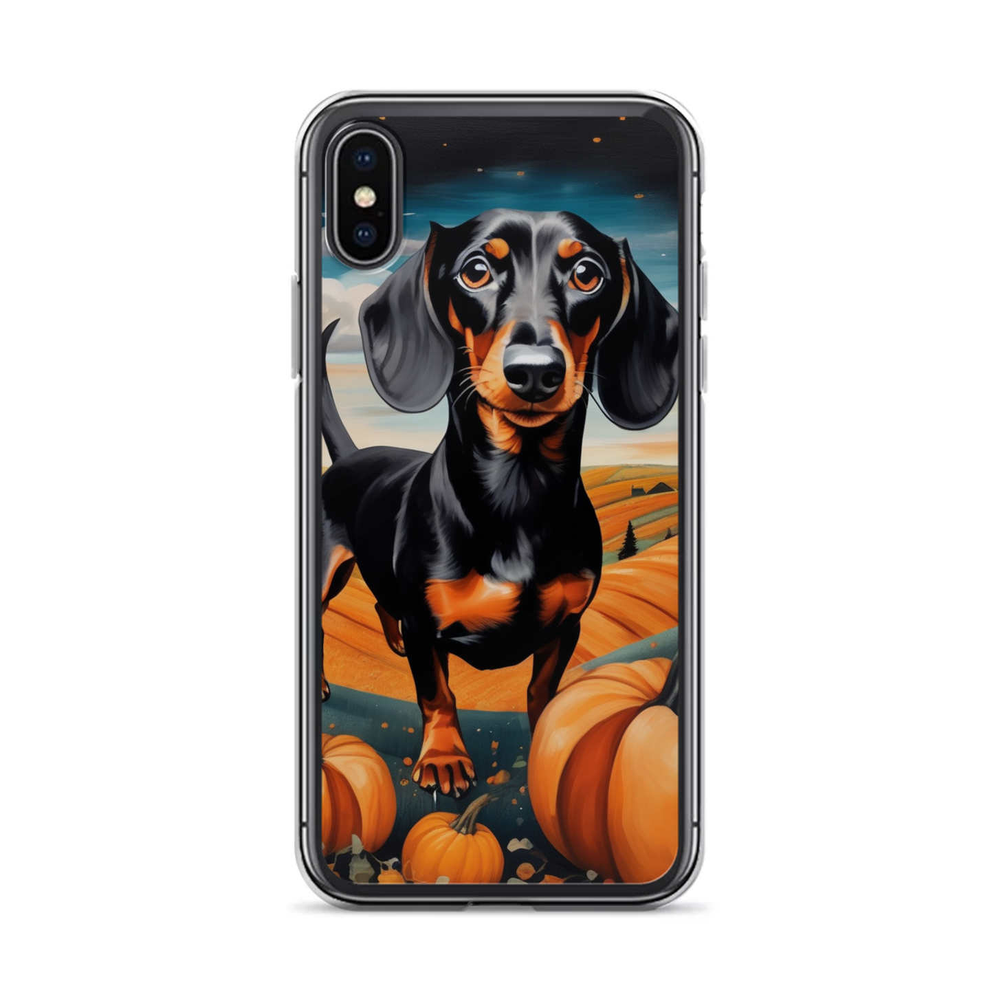 PugMug Custom Black Dachshund iPhone Case